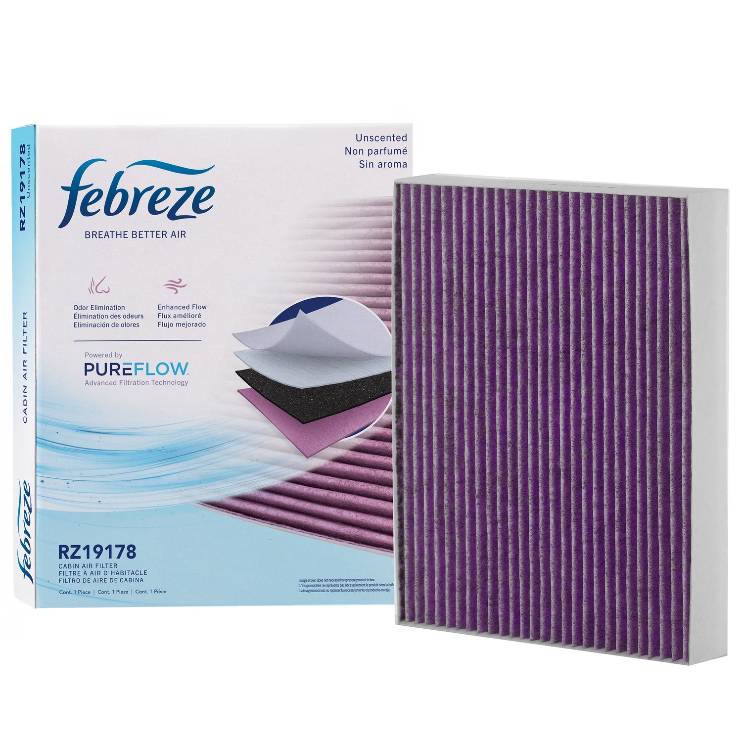 Febreze Odor Control Cabin Air Filter by PUREFLOW RZ19178 | Fits 2020 Kia Optima