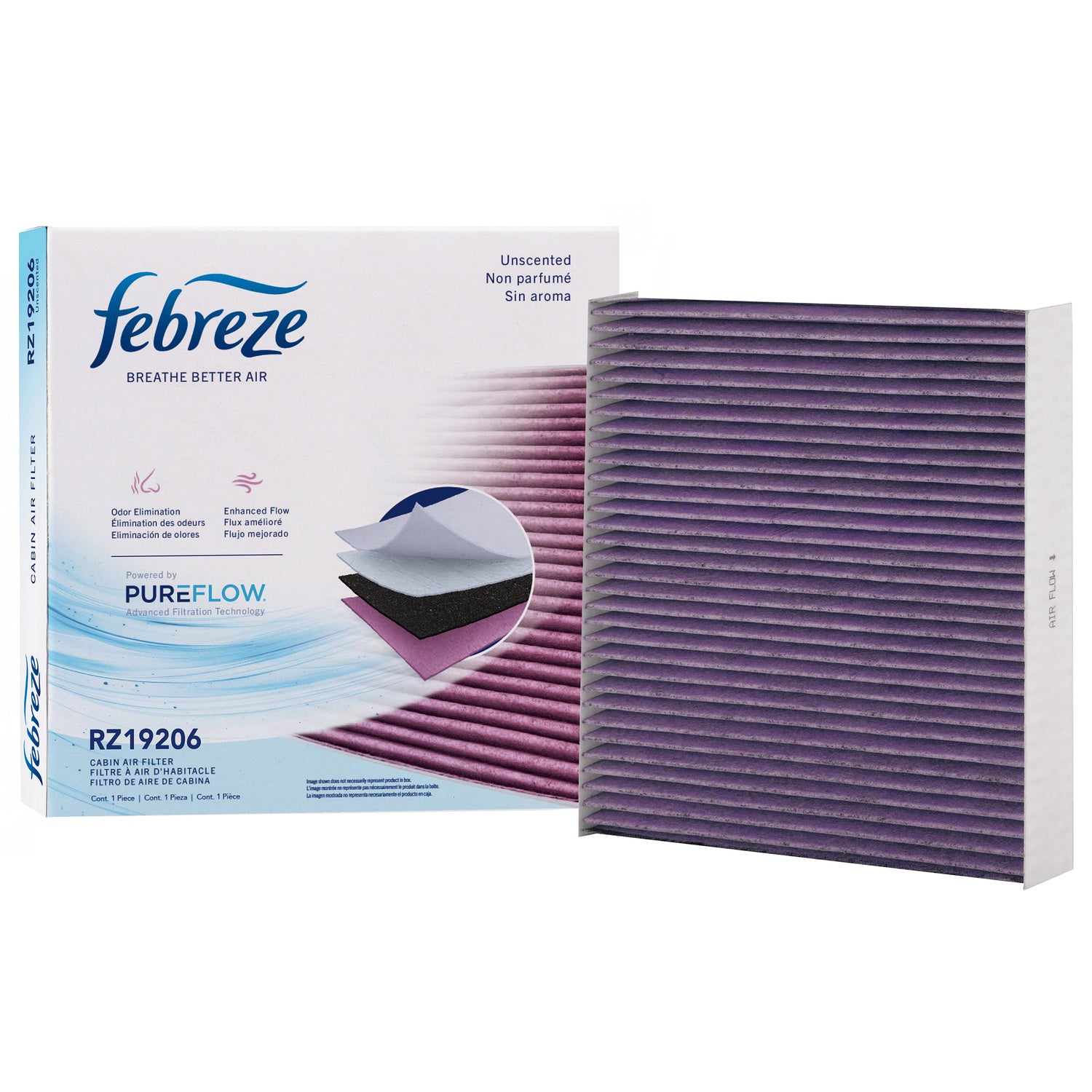 Febreze Odor Control Cabin Air Filter by PUREFLOW RZ19206 | Fits 2021 Dodge Durango