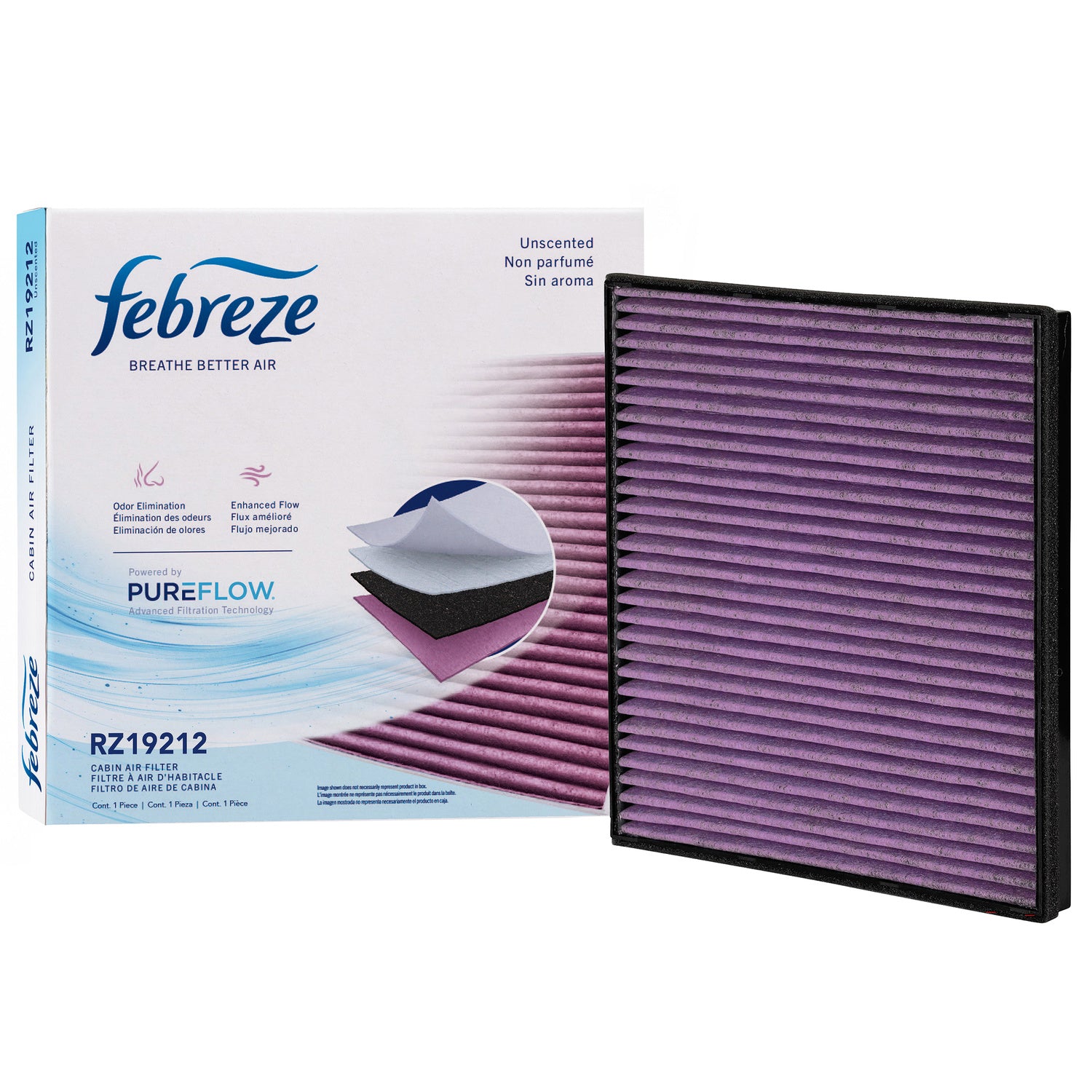 Febreze Odor Control Cabin Air Filter by PUREFLOW RZ19212 | Fits 2011 Chevrolet Camaro