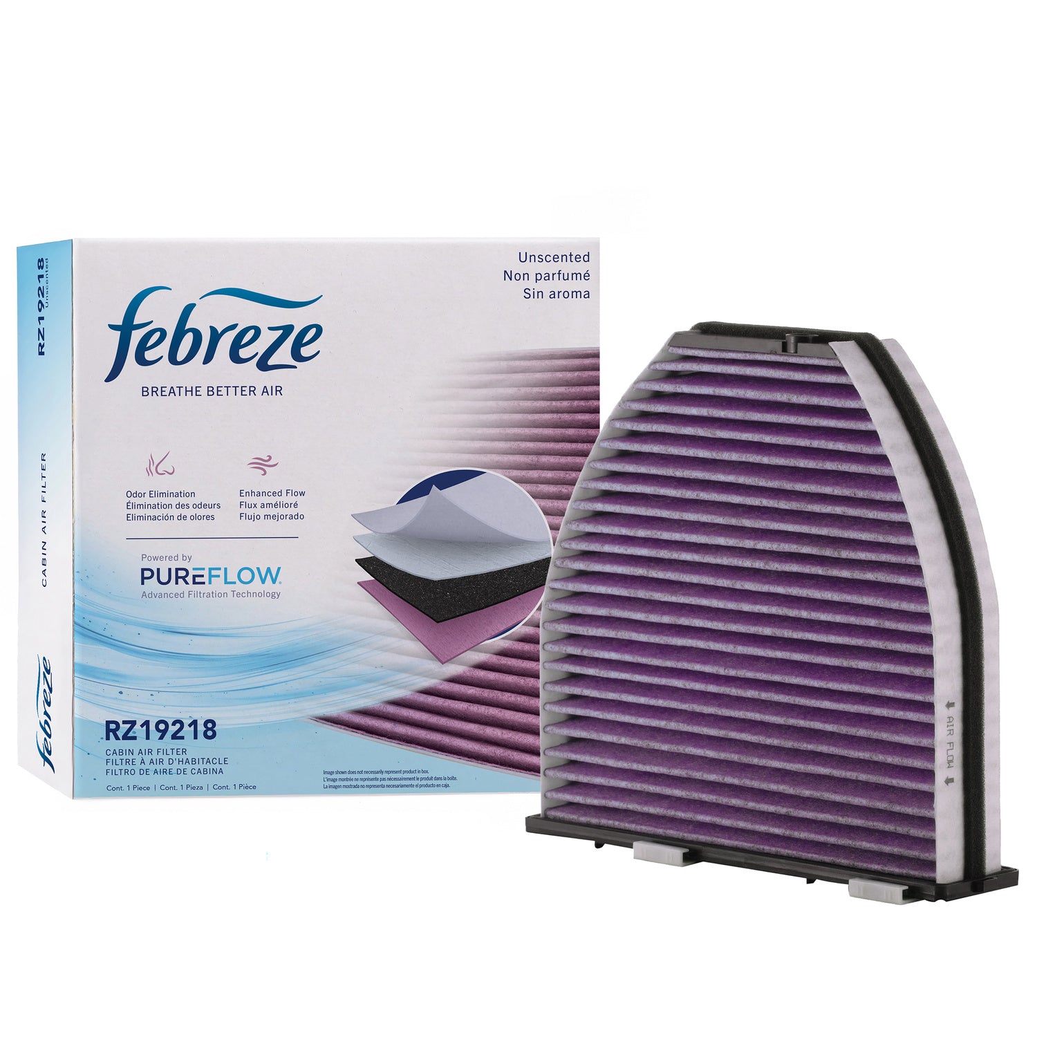 Febreze Odor Control Cabin Air Filter by PUREFLOW RZ19218 | Fits 2016 Mercedes-Benz CLS63 AMG S