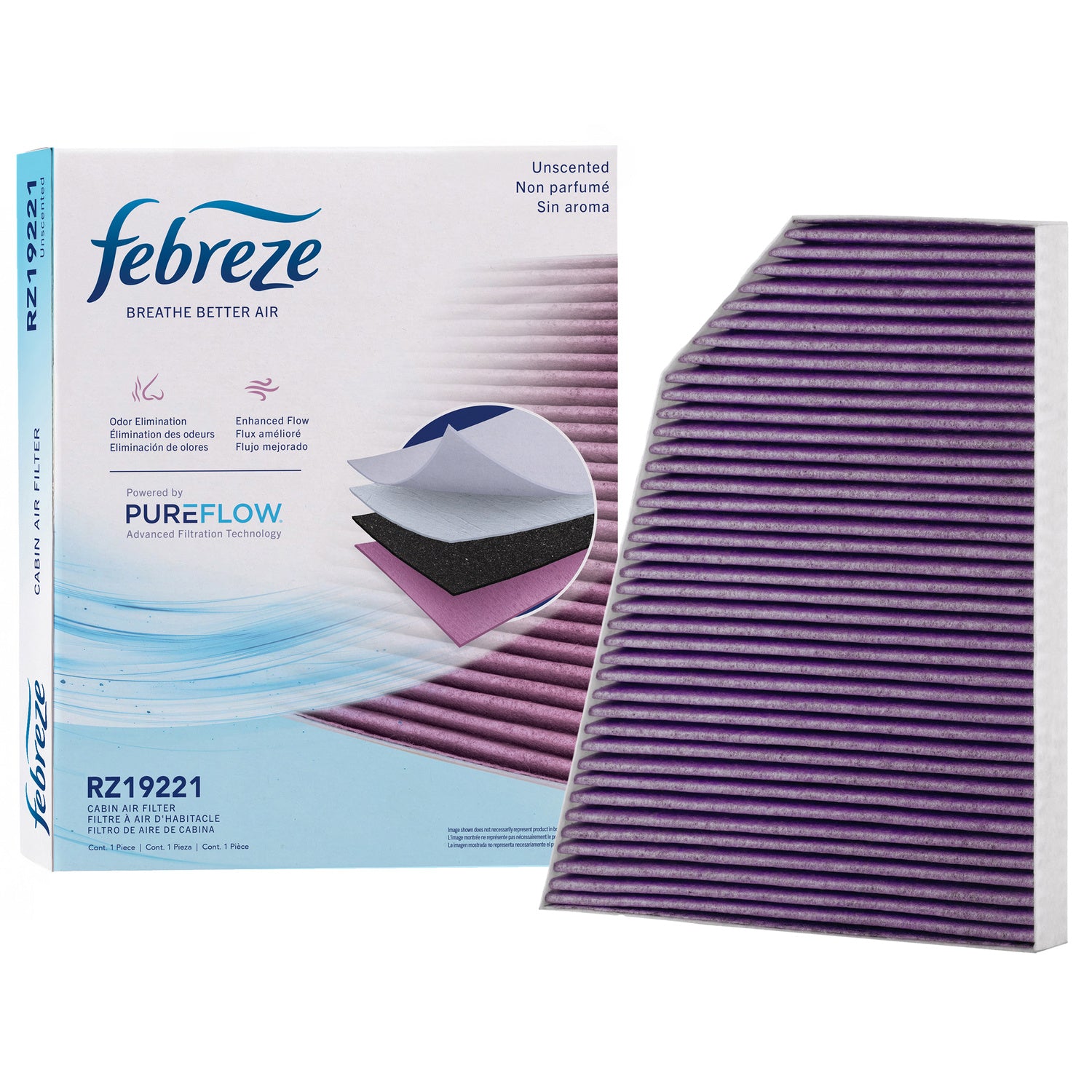 Febreze Odor Control Cabin Air Filter by PUREFLOW RZ19221 | Fits 2017 Tesla X