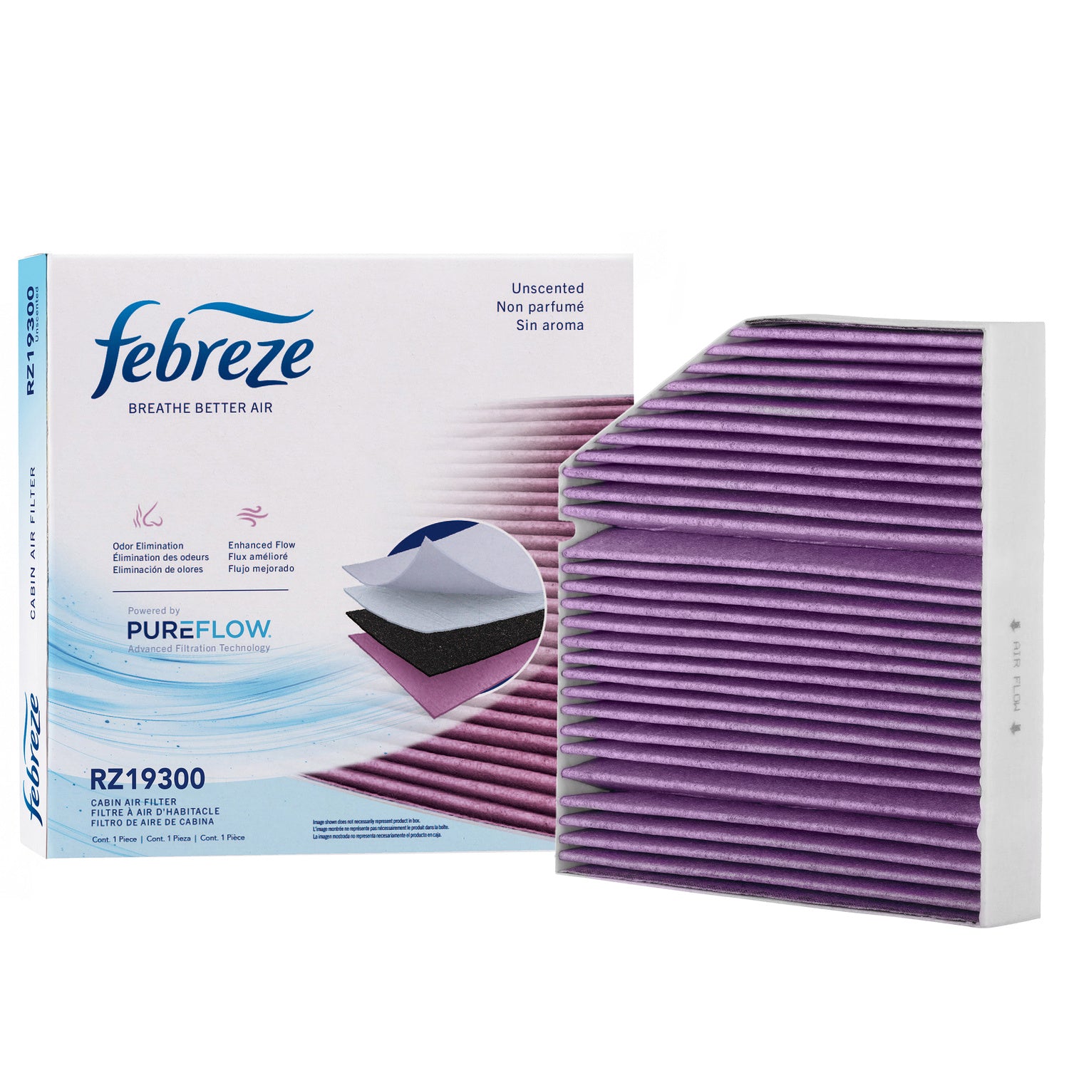 Febreze Odor Control Cabin Air Filter by PUREFLOW RZ19300 | Fits 2024 Mercedes-Benz AMG GT 55