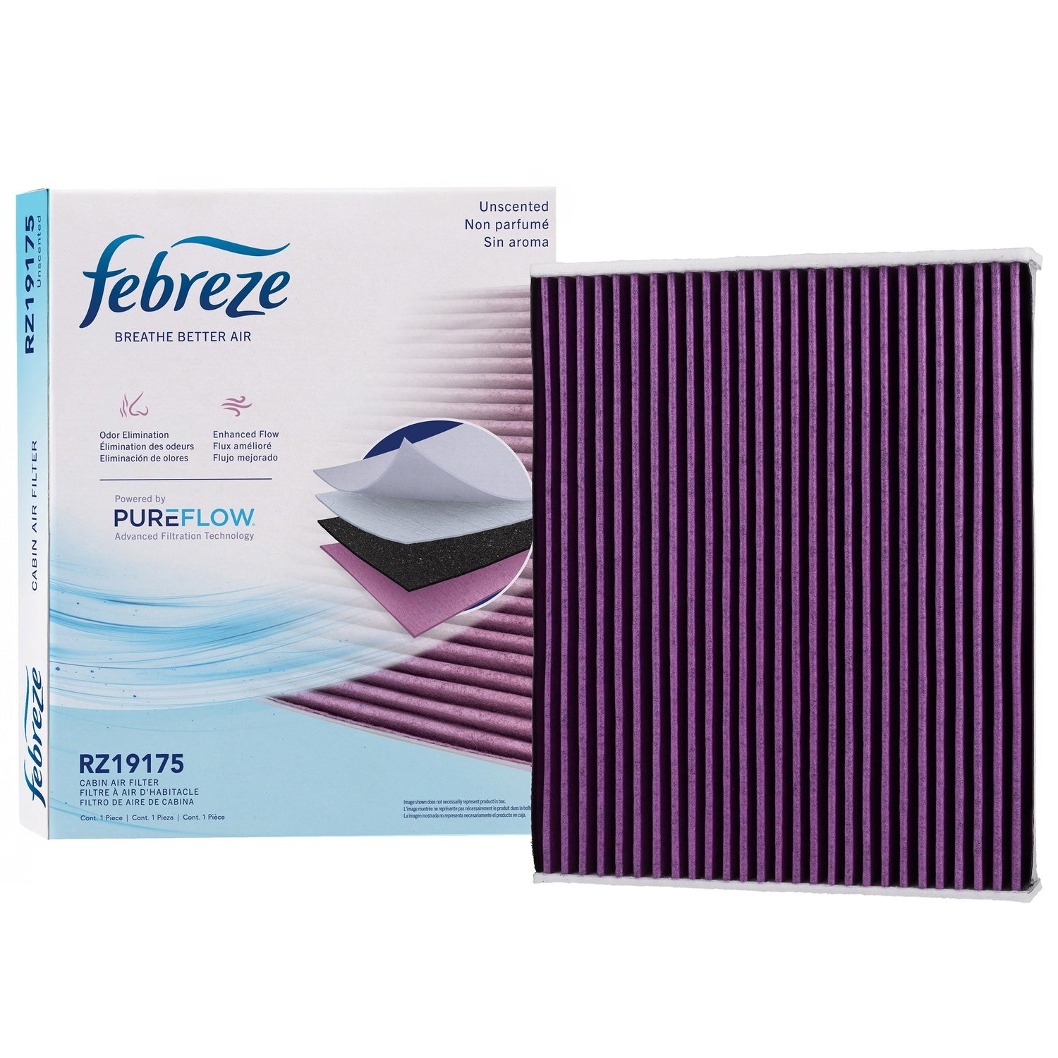 Febreze Odor Control Cabin Air Filter by PUREFLOW RZ19175 | Fits 2024 Ford Bronco
