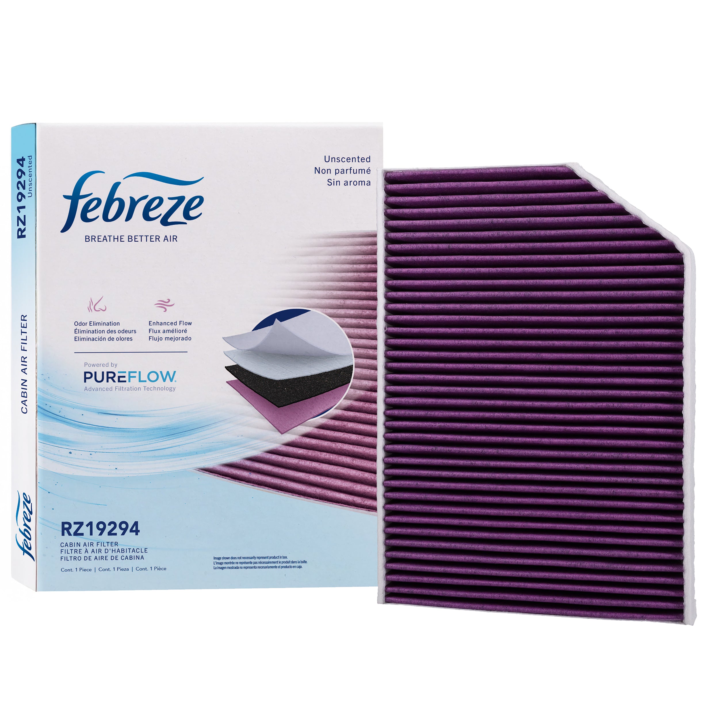 Febreze Odor Control Cabin Air Filter by PUREFLOW RZ19294 | Fits 2025 Porsche Panamera
