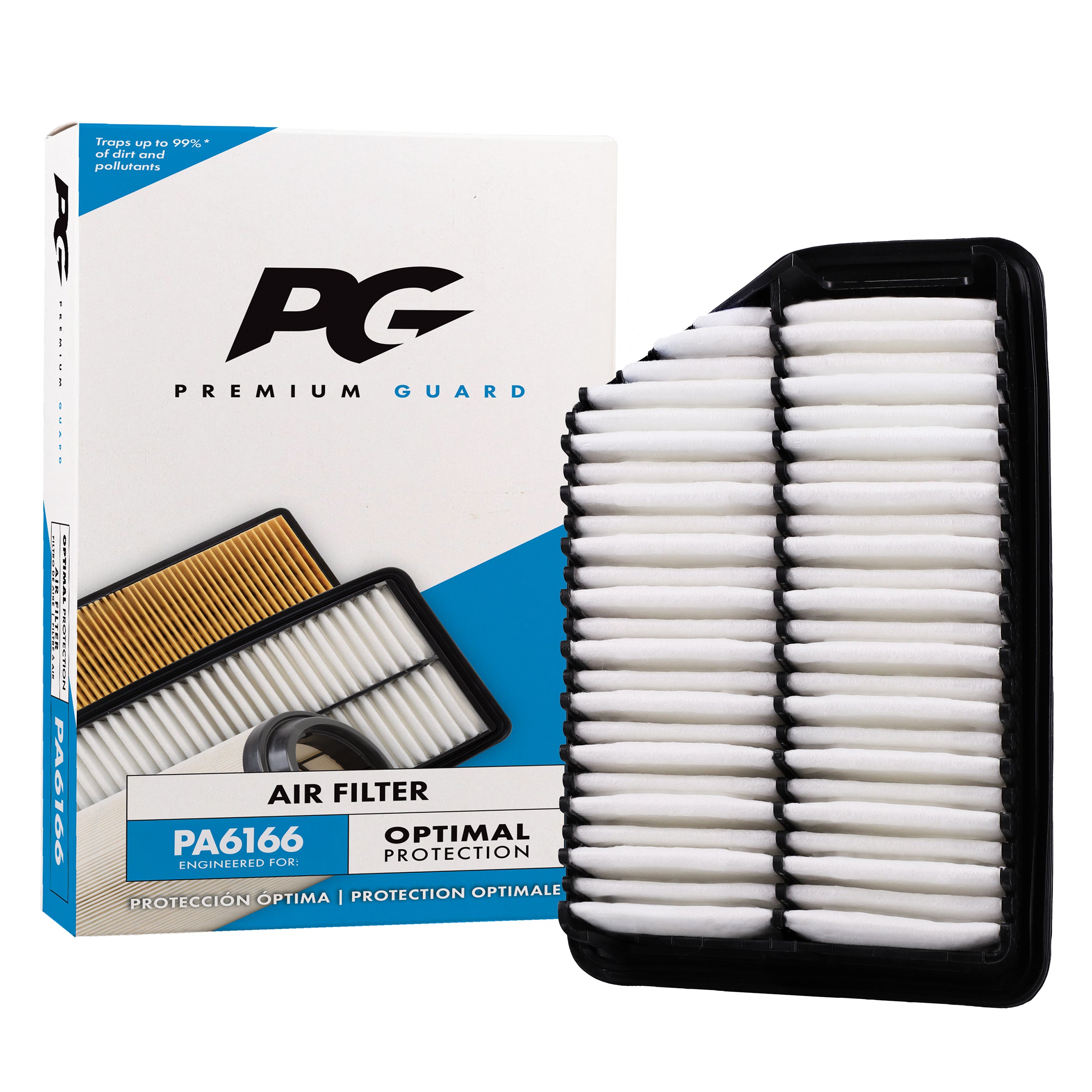 PG PA6166 Engine Air Filter | Fits 2016 Hyundai Elantra