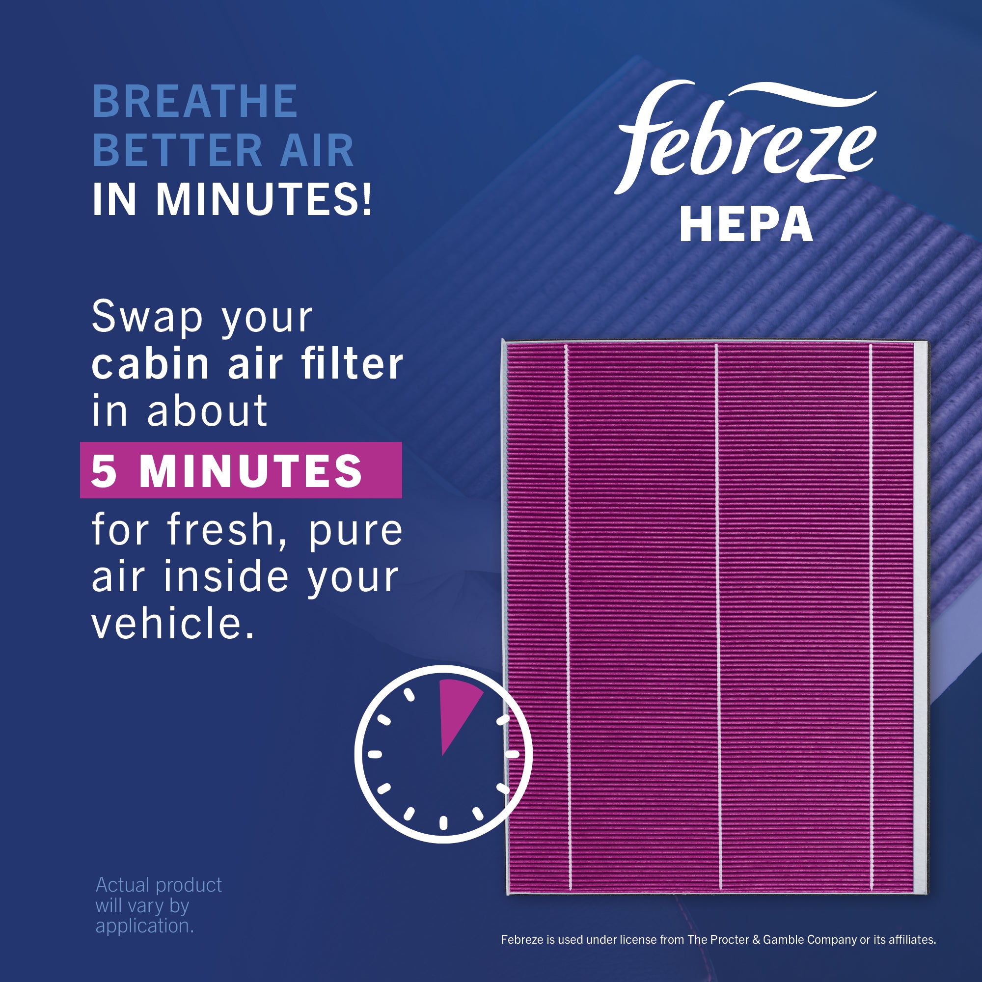Febreze Odor Control HEPA Cabin Air Filter by PUREFLOW RZ19193H | Fits 2017 Audi A3 Sportback e-tron