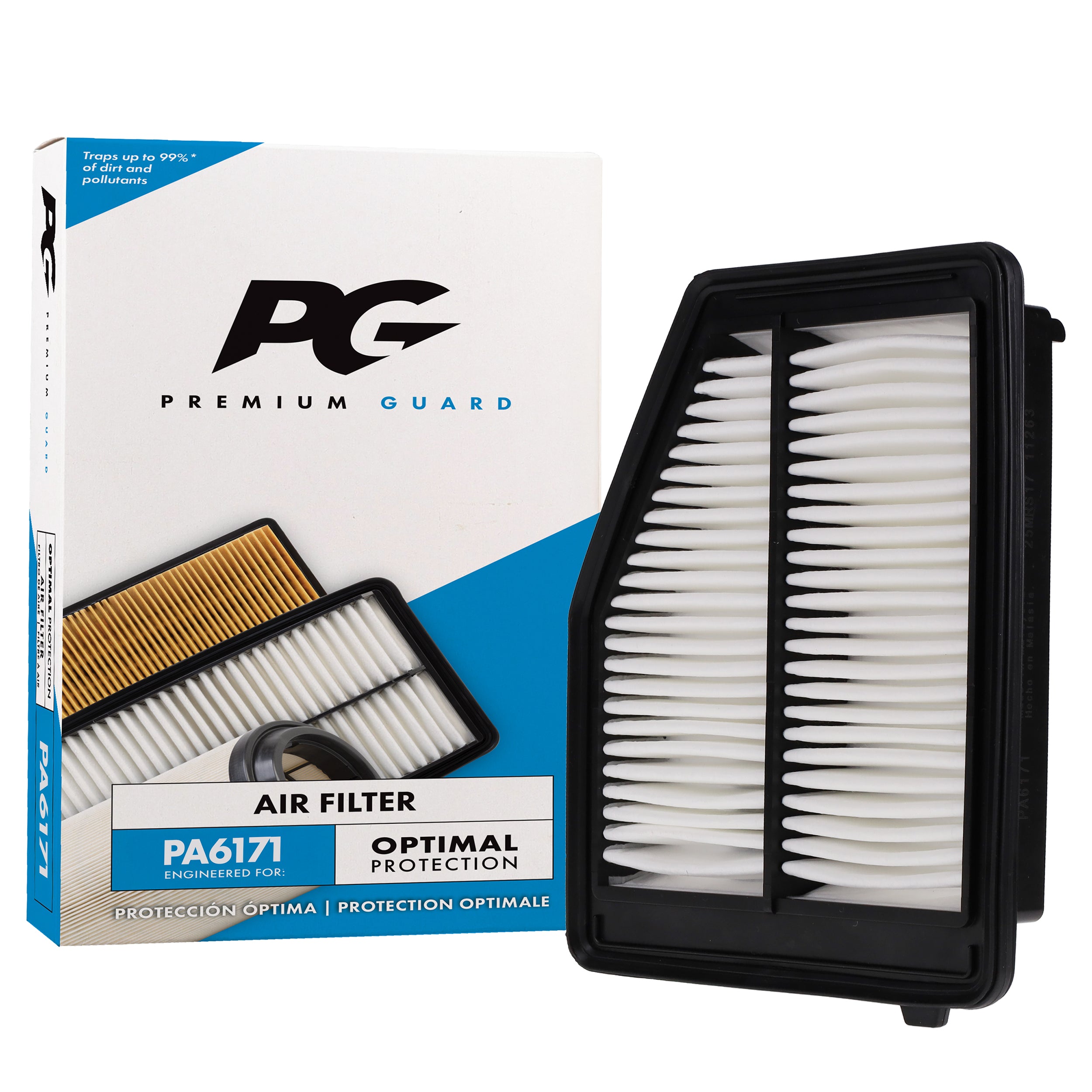 PG PA6171 Engine Air Filter | Fits 2015 Honda Civic