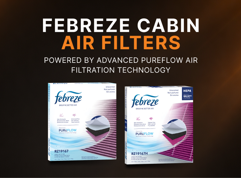 Febreze Cabin Air Filters Banner Image For Mobile