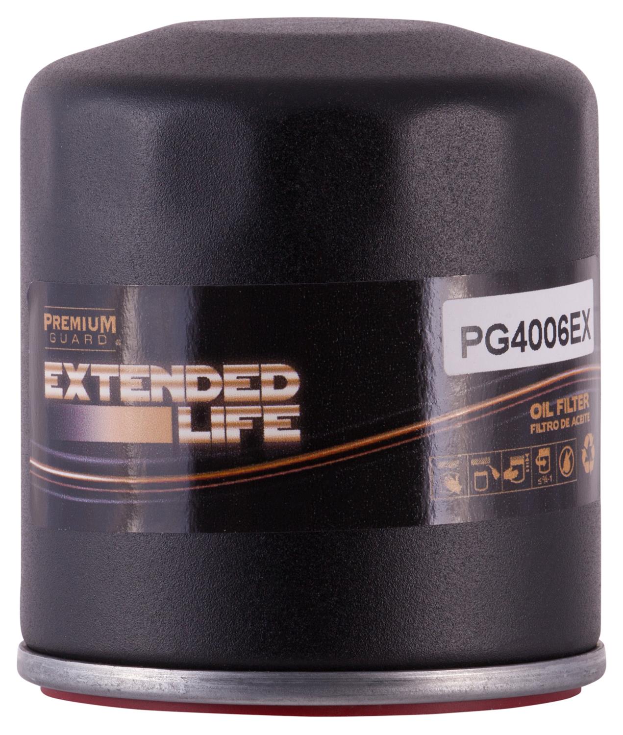 PG PG4006EX Extended Performance Oil Filter | Fits 2006 Safari Ivory