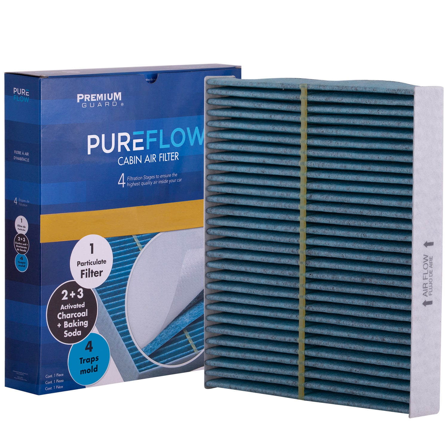 PUREFLOW 2018 Nissan TITAN XD Cabin Air Filter with Antibacterial Technology, PC99529X