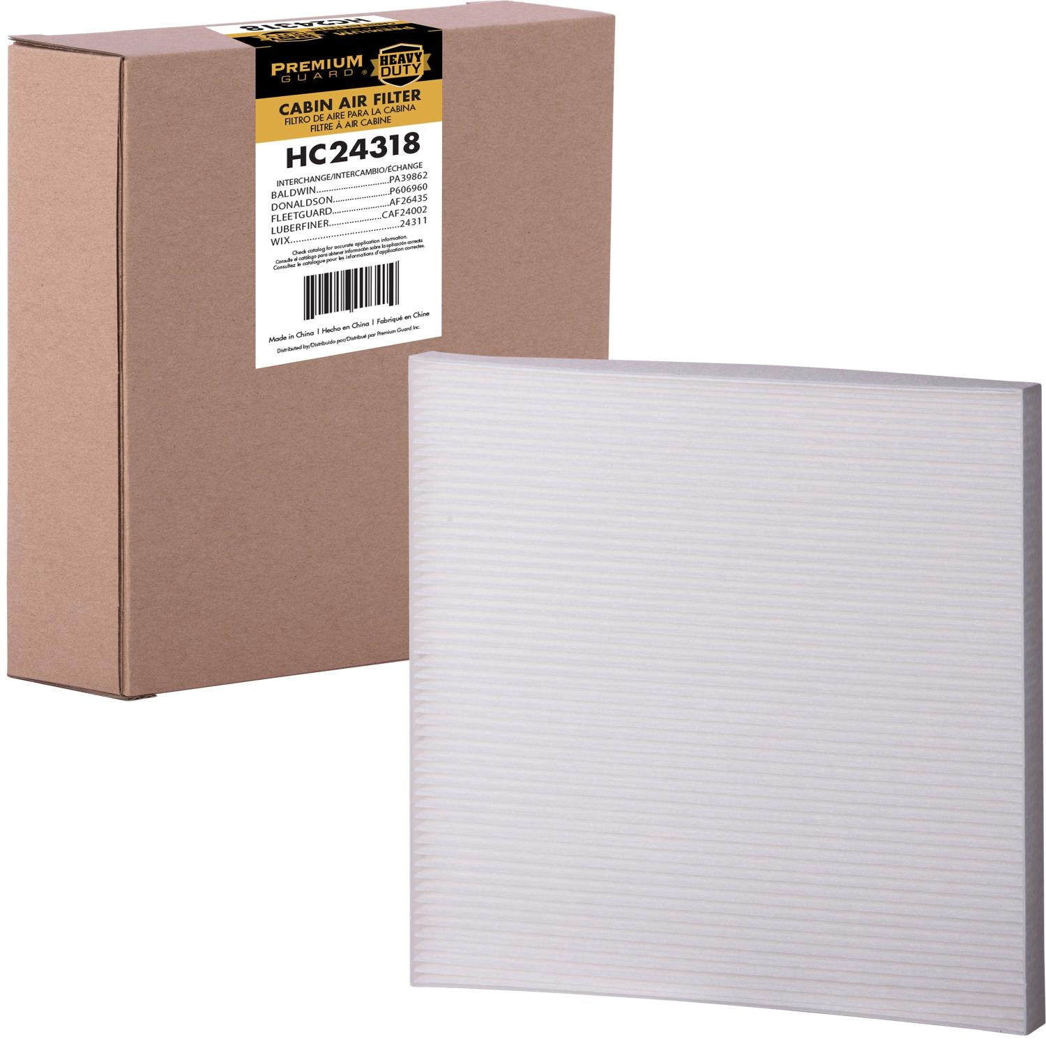 PG HC24318 Cabin Air Filter | Fits 2020 Freightliner Cascadia