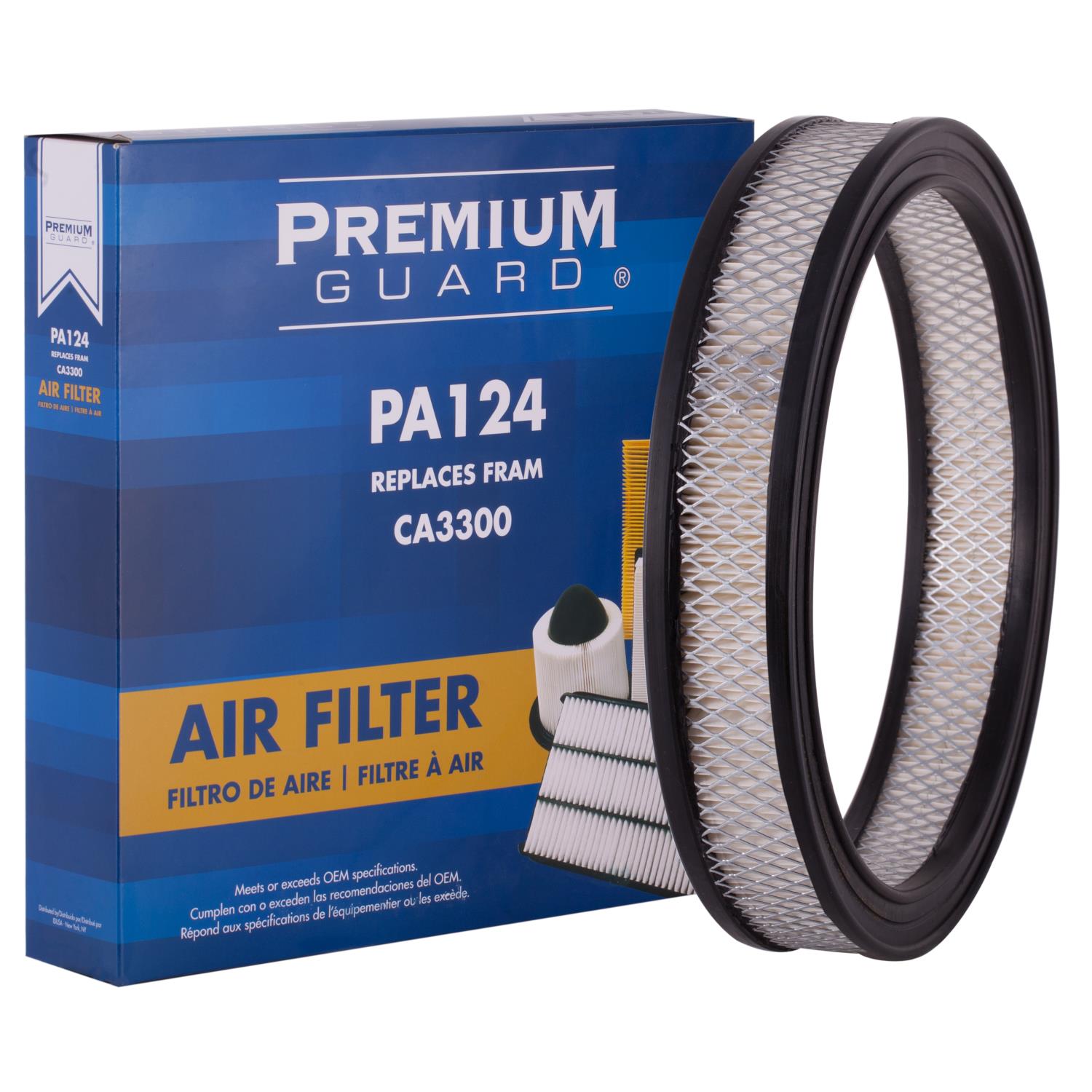 PG PA124 Engine Air Filter | Fits 1984 Ford F-150