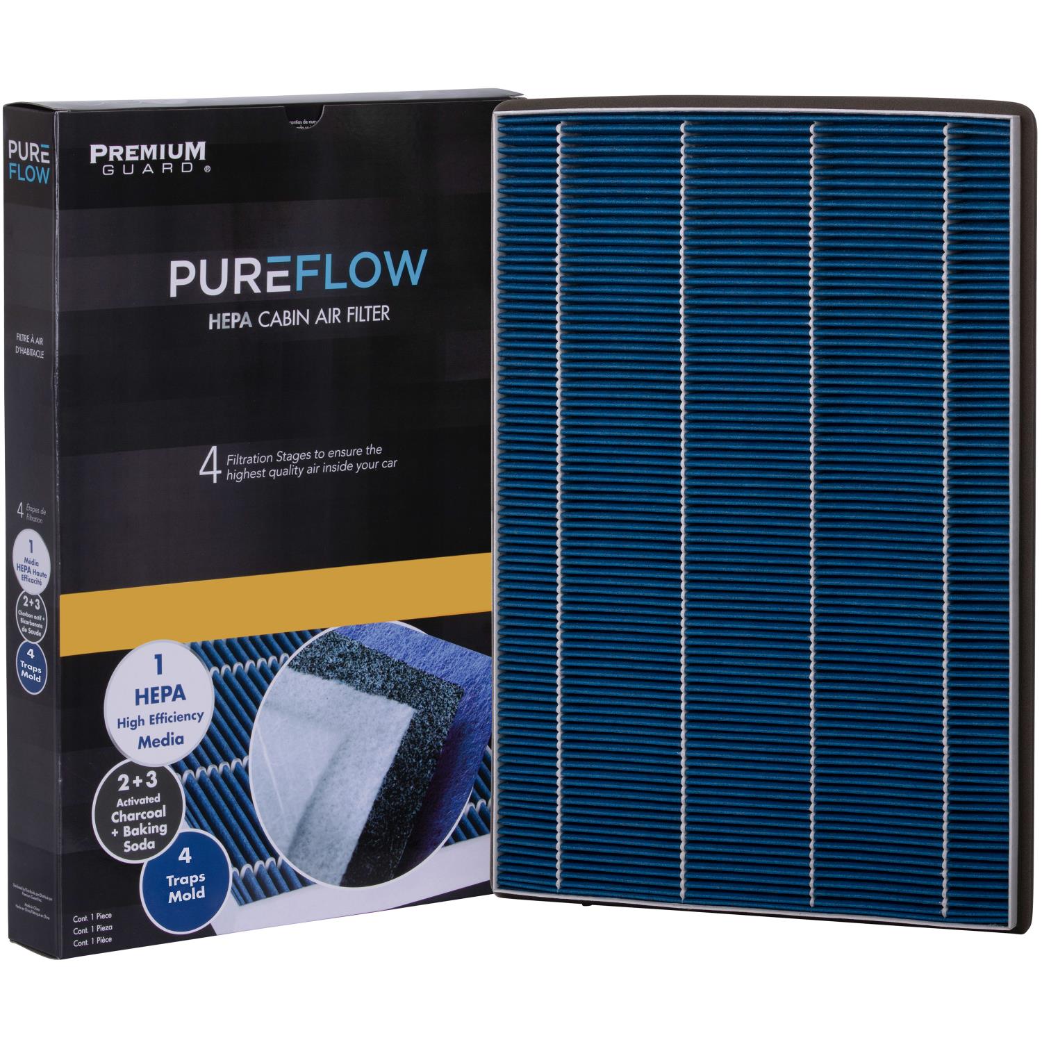 PUREFLOW® 2023 Mercedes-Benz EQS 450 Cabin Air Filter with HEPA and Antibacterial Technology, PC99878HX