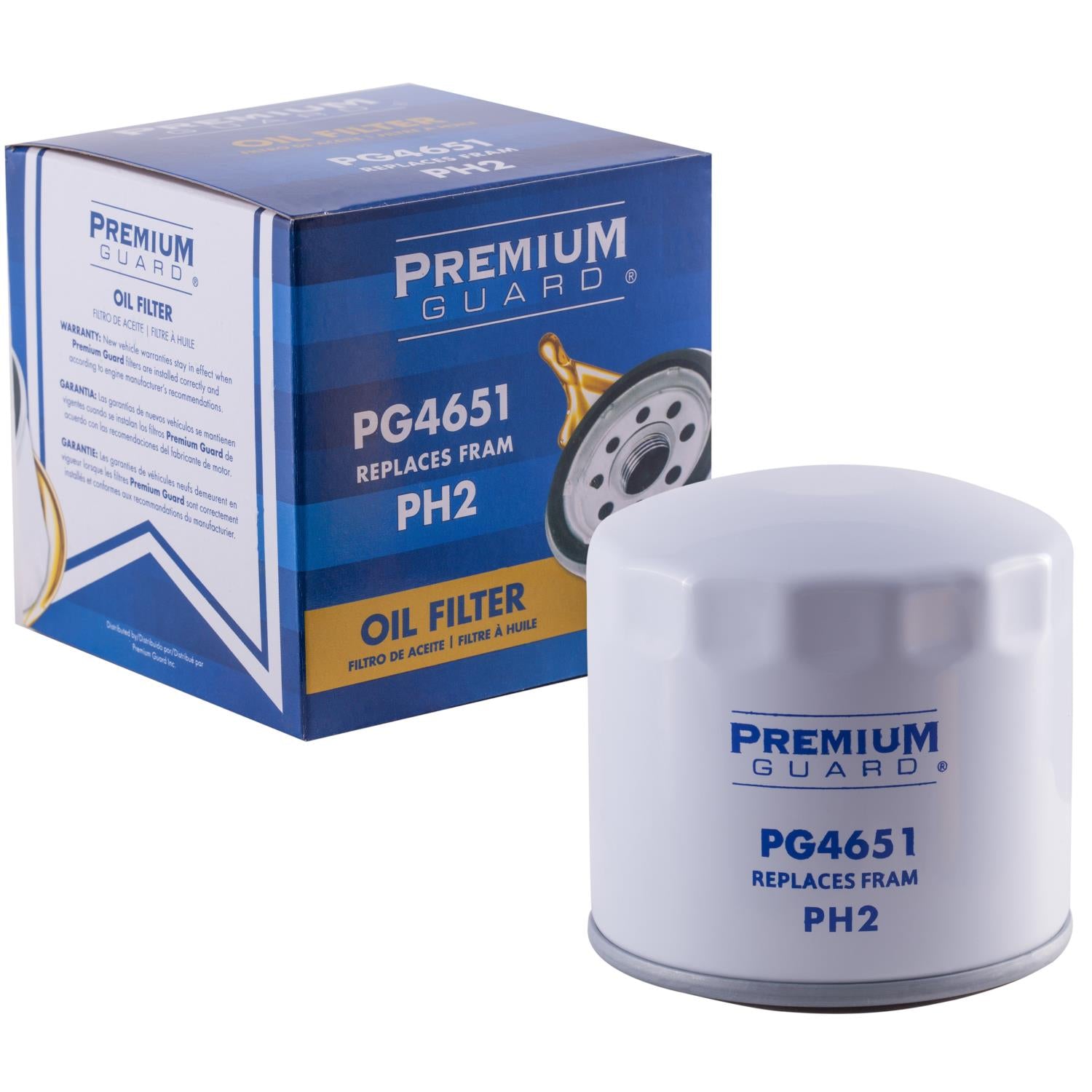 PG PG4651 Optimal Protection Oil Filter | Fits 2020 Ford Ranger
