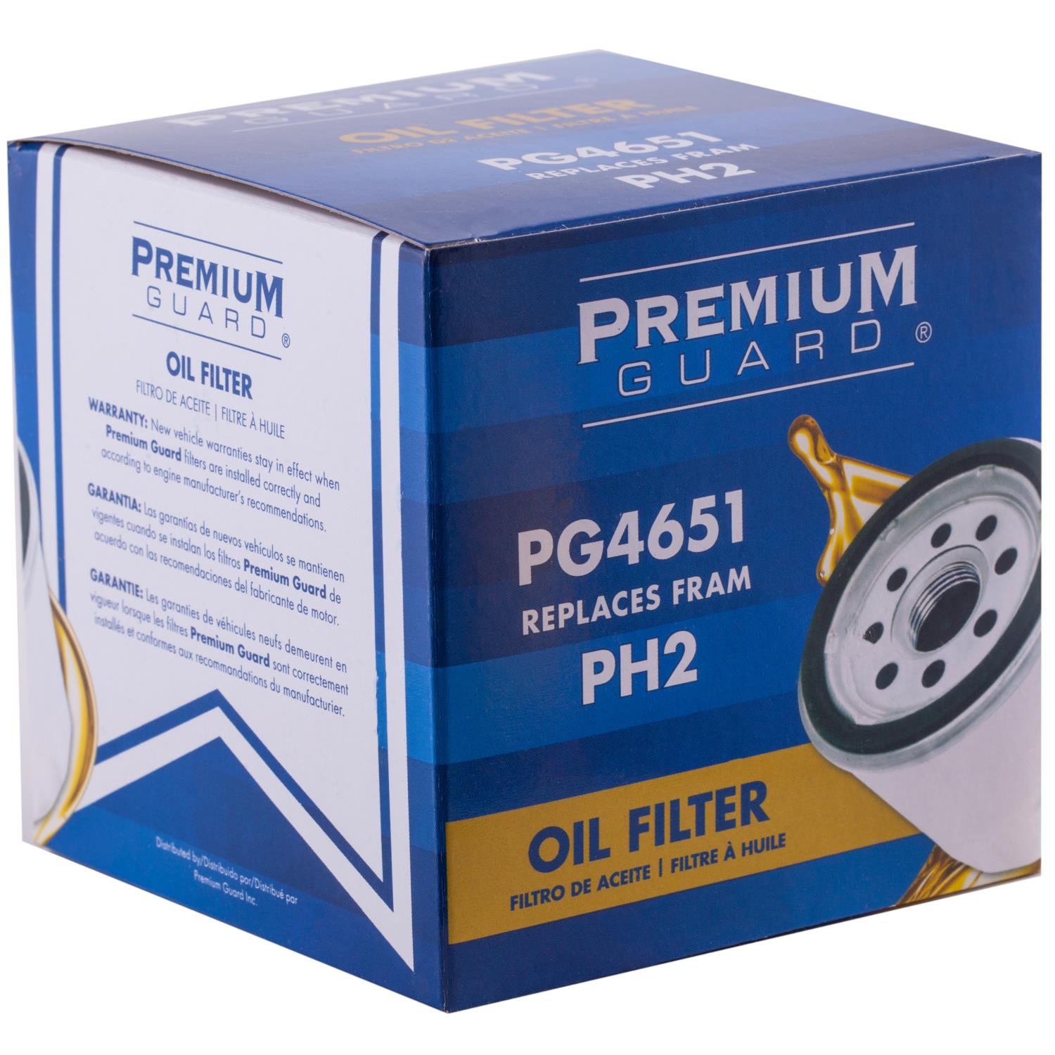 PG PG4651 Optimal Protection Oil Filter | Fits 2020 Ford Ranger