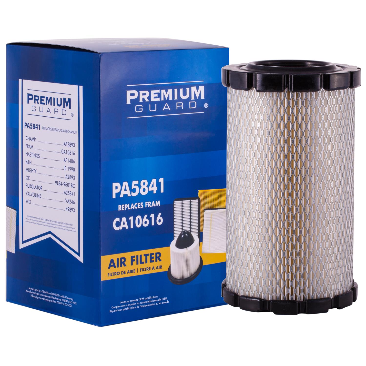 PG PA5841 Engine Air Filter | Fits 2011 Mazda Tribute