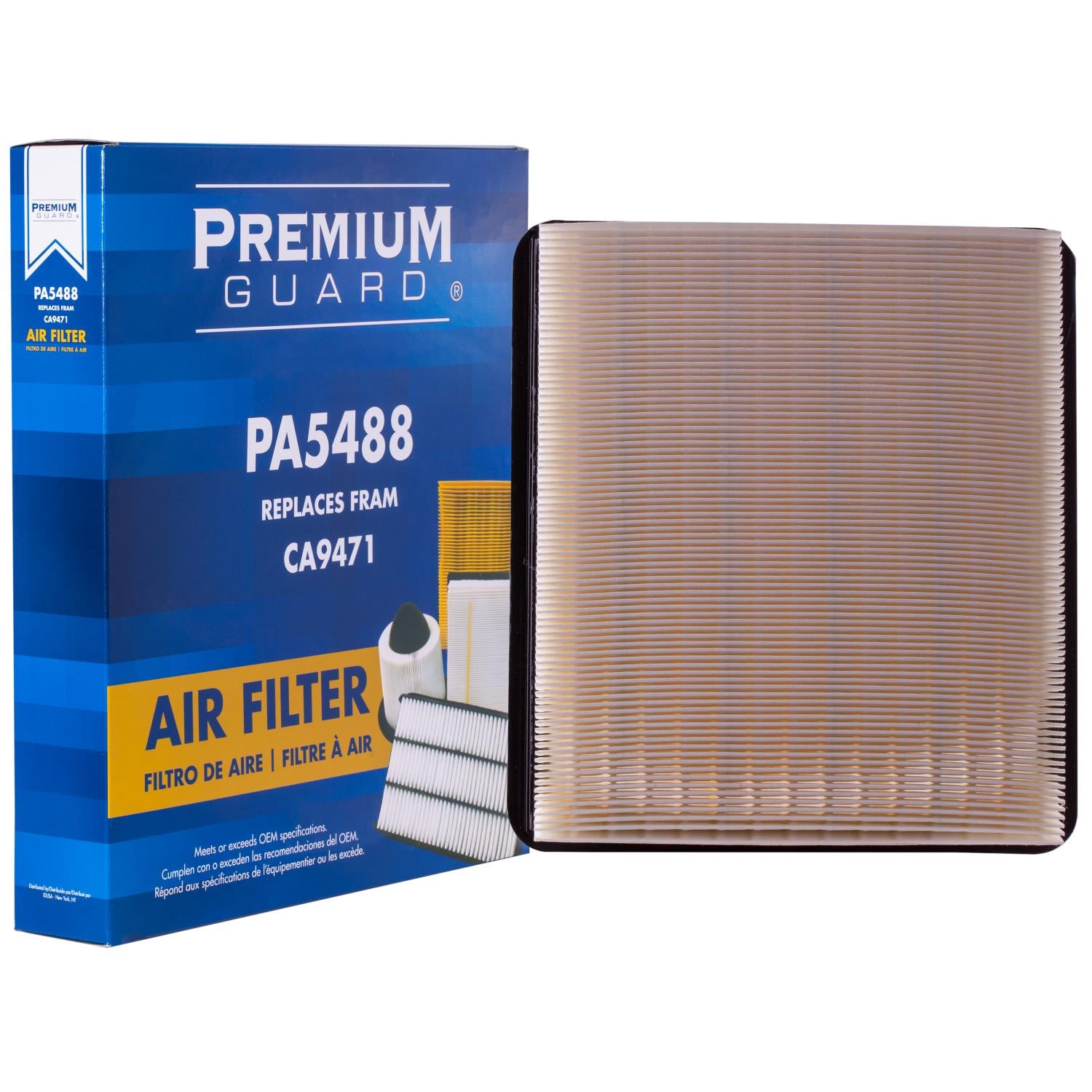 PG PA5488 Engine Air Filter | Fits 2004 Jeep Grand Cherokee