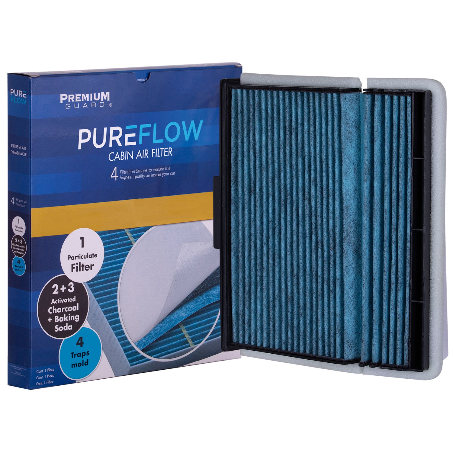 PUREFLOW® 1997 Ford F-Super Duty Cabin Air Filter with Antibacterial Technology, PC5384X