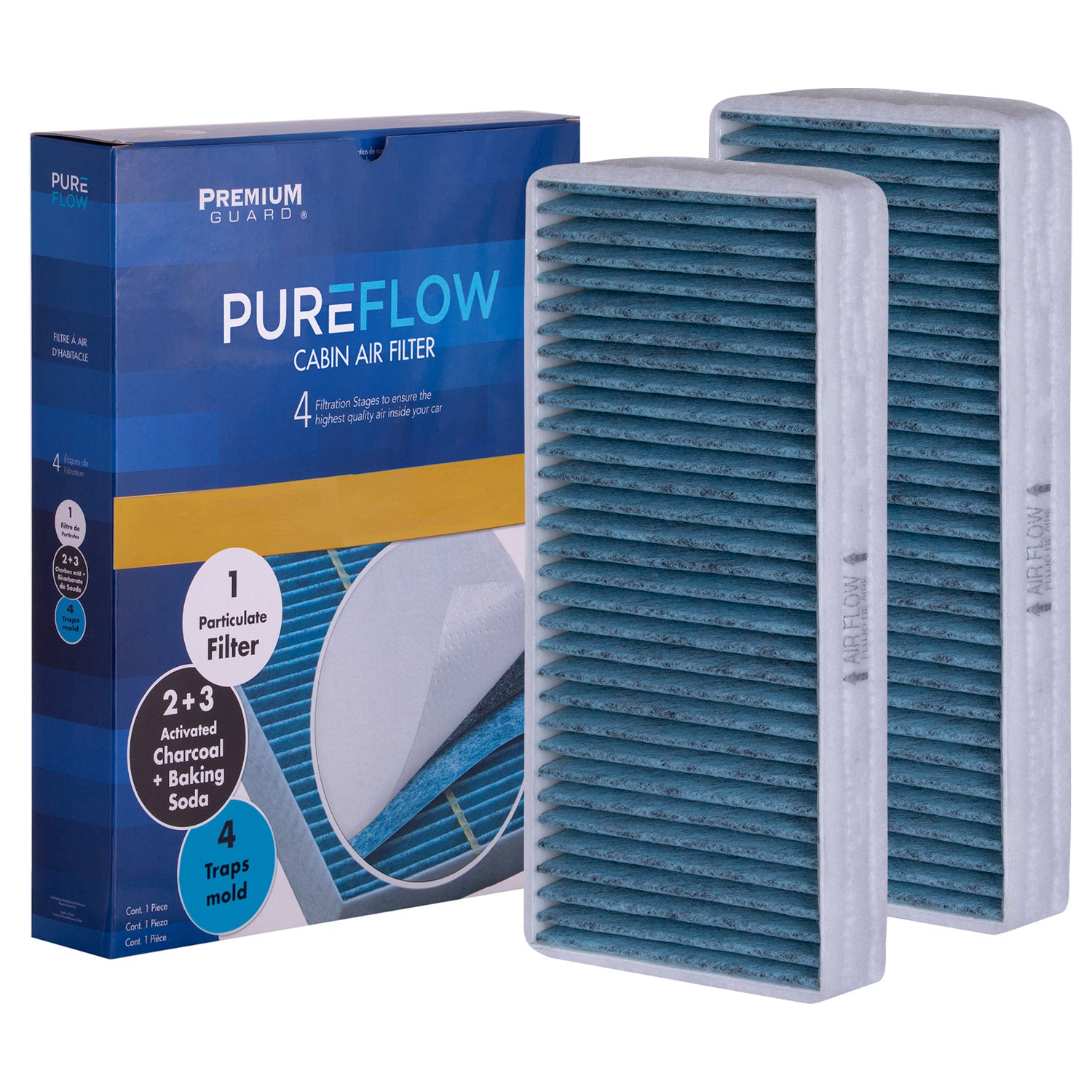 PUREFLOW® 2011 Maybach 57 Cabin Air Filter with Antibacterial Technology, PC8153X