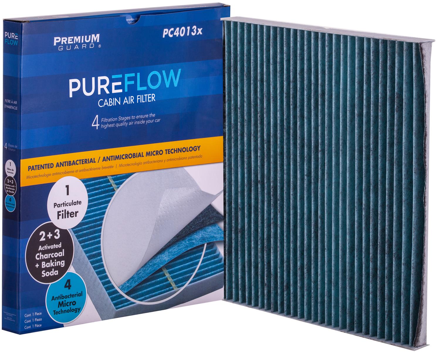 PUREFLOW 2018 Kia Sedona Cabin Air Filter with Antibacterial Technology, PC4013X