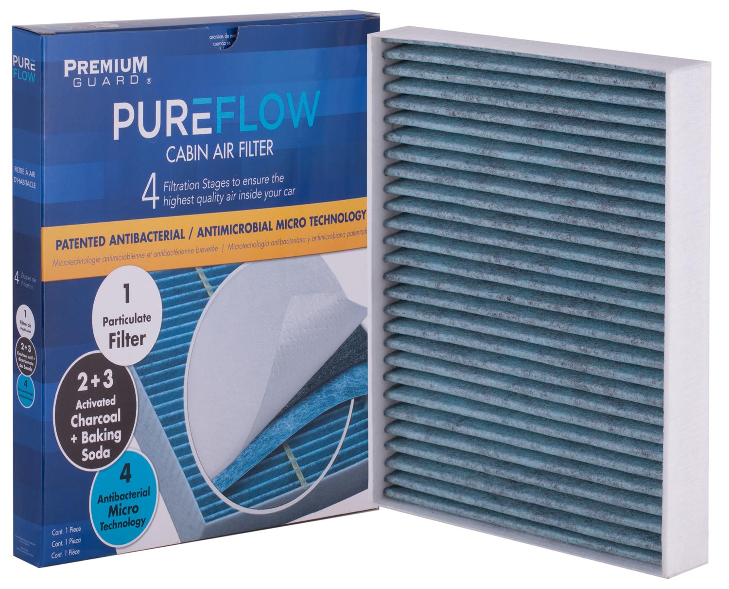 PUREFLOW 2014 Ford Flex Cabin Air Filter with Antibacterial Technology, PC4068X