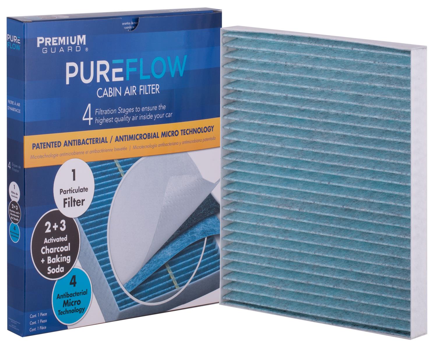 PUREFLOW 2007 Kia Rio5 Cabin Air Filter with Antibacterial Technology, PC4684X