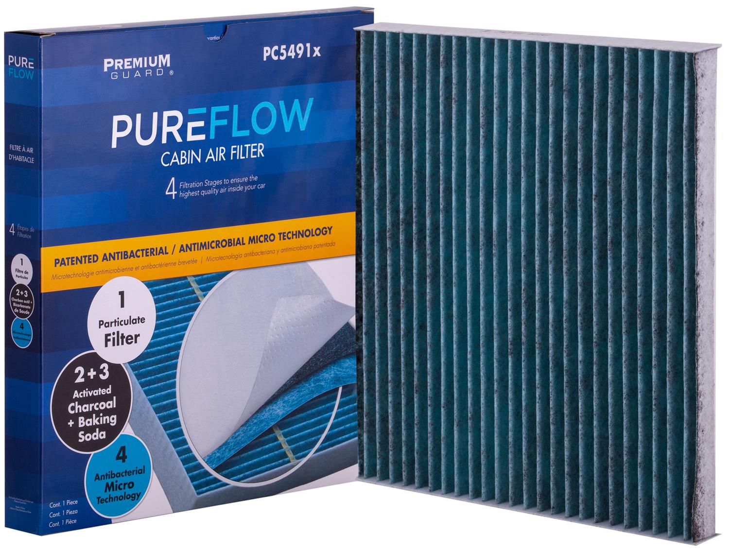 PUREFLOW 2008 Toyota Corolla Cabin Air Filter with Antibacterial Technology, PC5491X