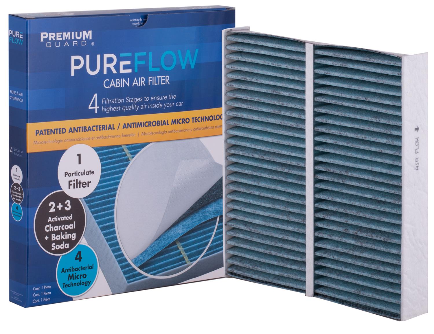 PUREFLOW 2024 Nissan Frontier Cabin Air Filter with Antibacterial Technology, PC5530X