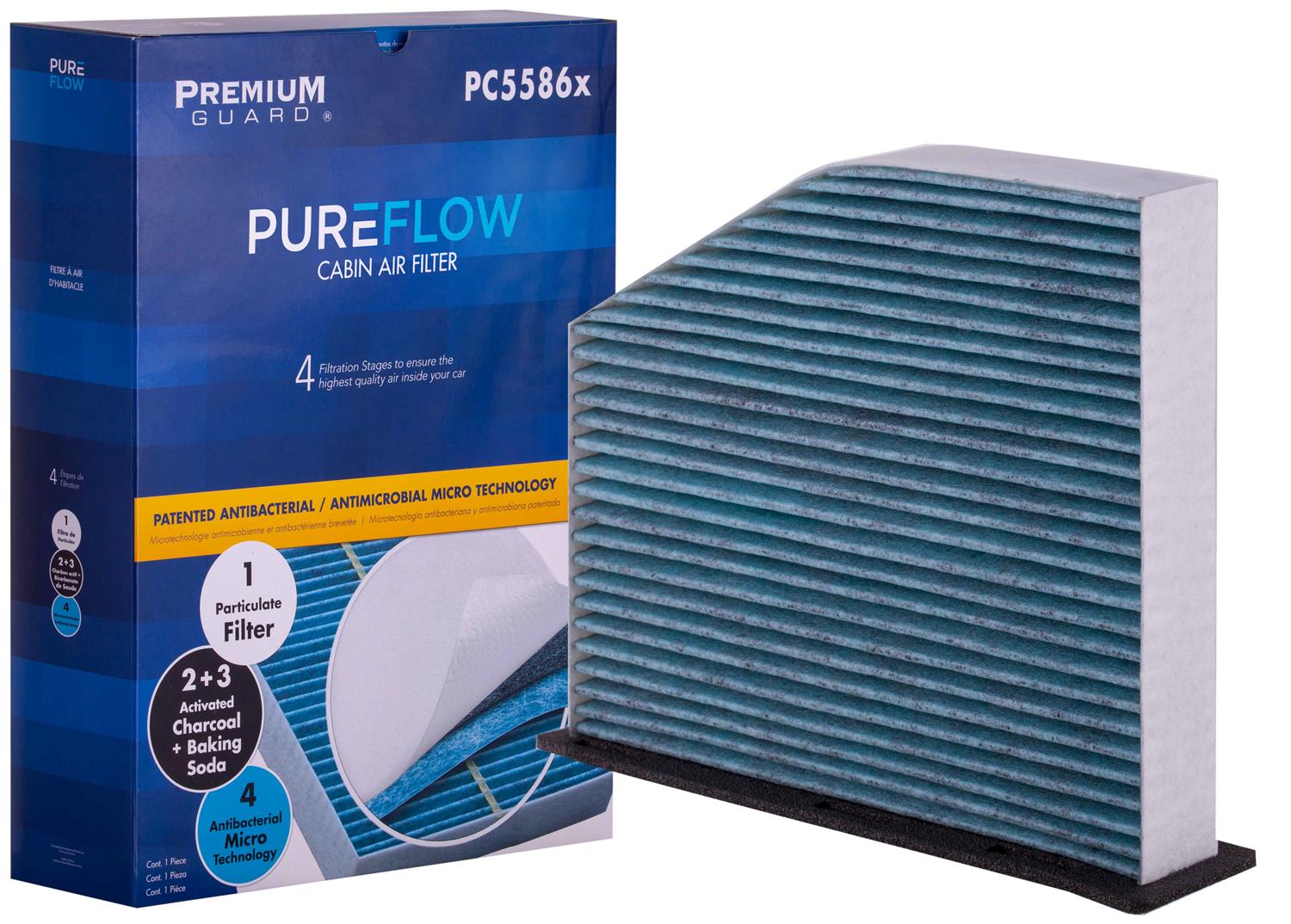 PUREFLOW 2014 Volkswagen Jetta Cabin Air Filter with Antibacterial Technology, PC5586X
