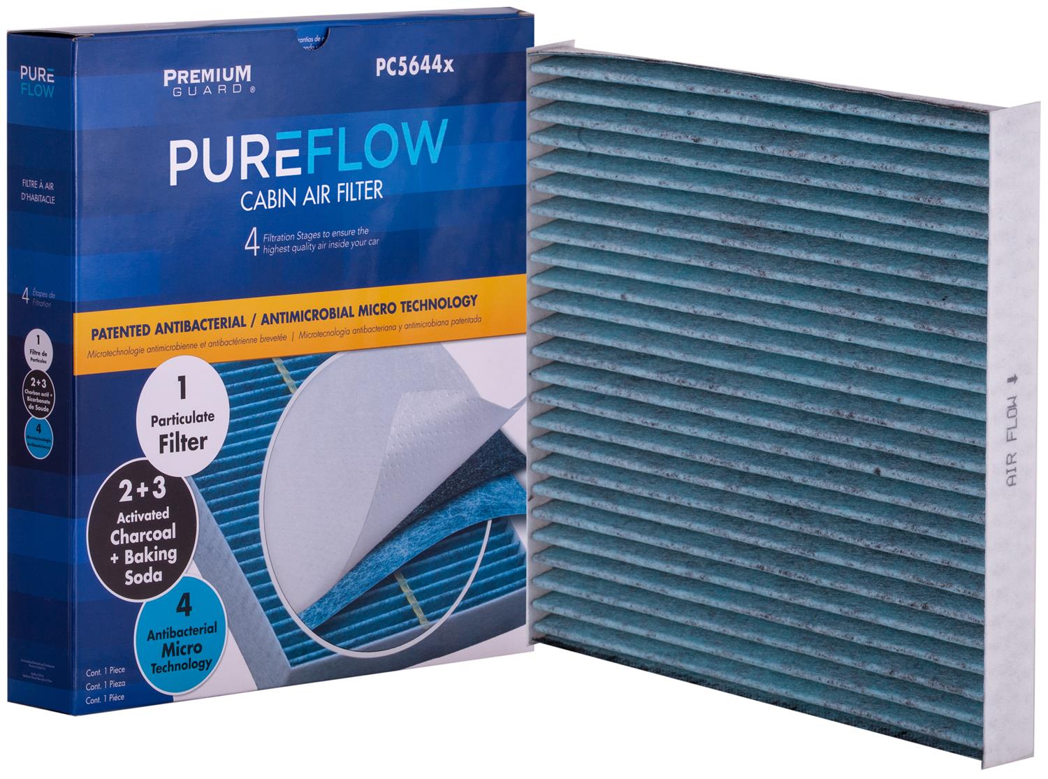 PUREFLOW 2006 Toyota Tacoma Cabin Air Filter with Antibacterial Technology, PC5644X