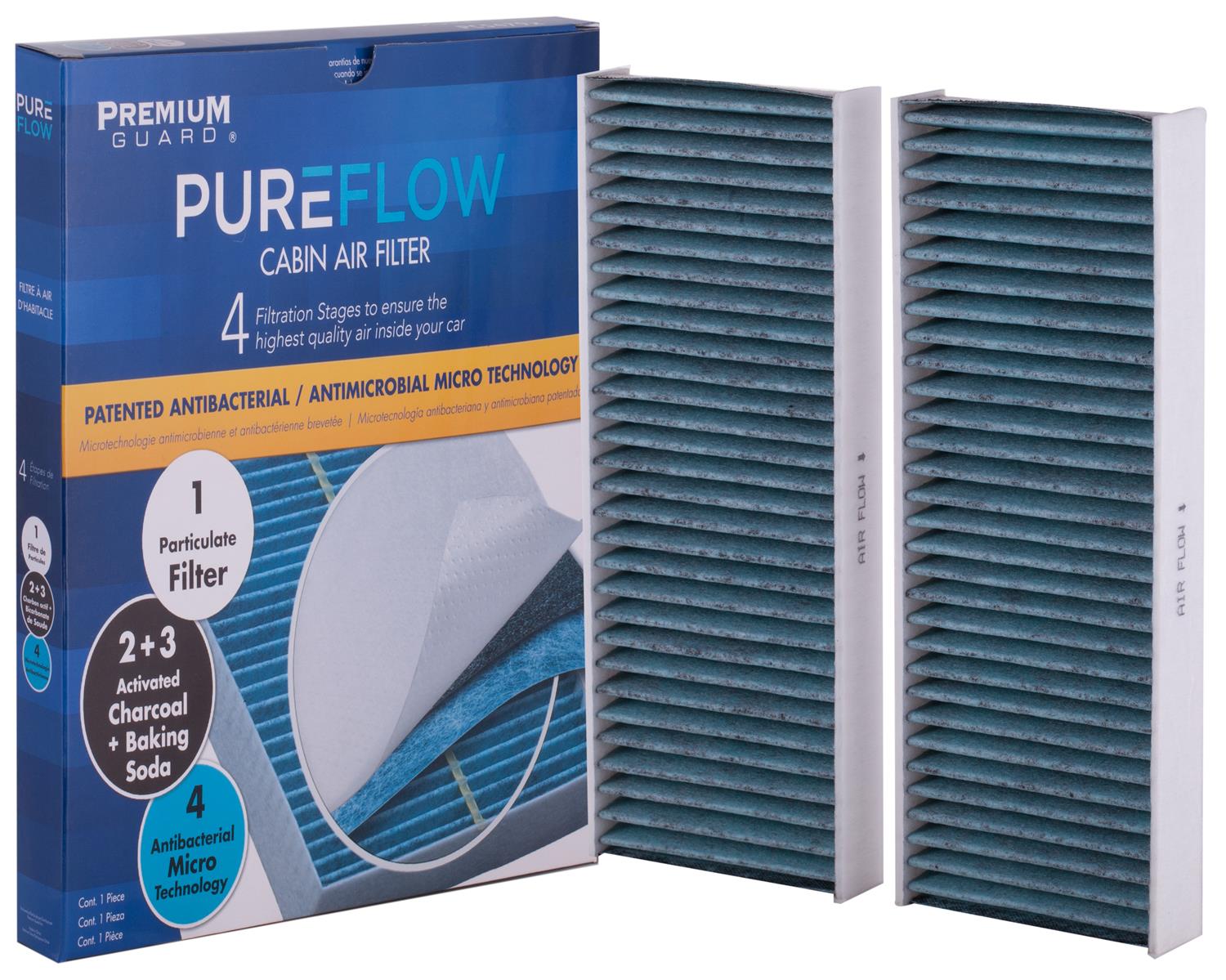 PUREFLOW 2016 Nissan Frontier Cabin Air Filter with Antibacterial Technology, PC5764X
