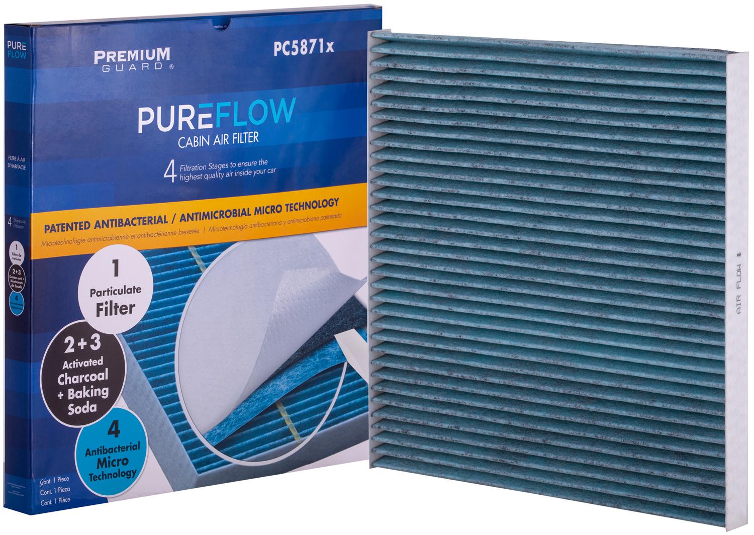 PUREFLOW 2010 Nissan Altima Cabin Air Filter with Antibacterial Technology, PC5871X