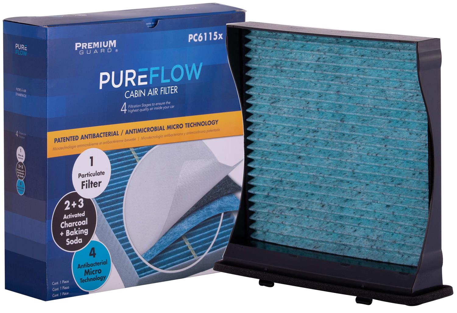 PUREFLOW 2014 Subaru Impreza Cabin Air Filter with Antibacterial Technology, PC6115X