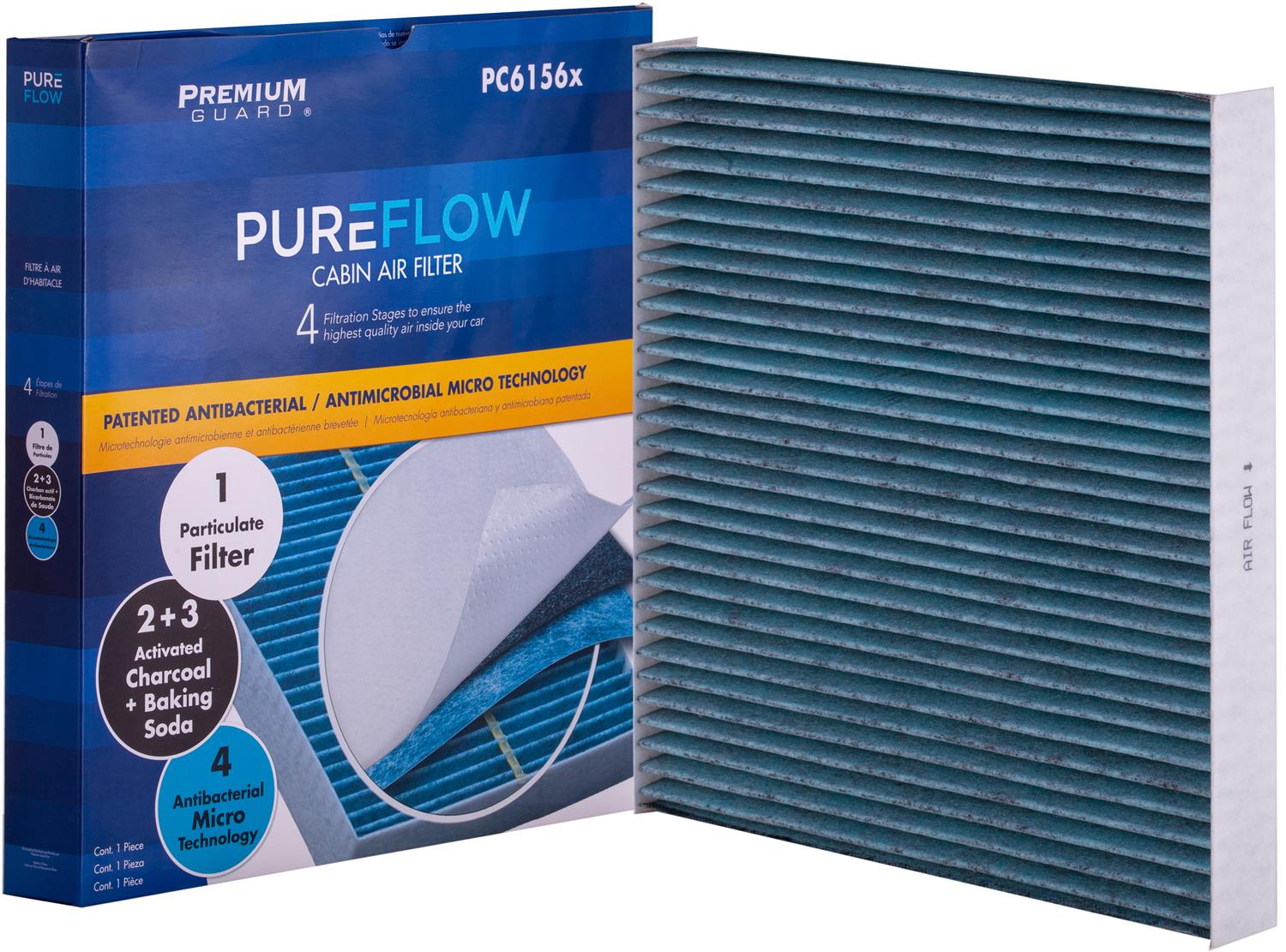 PUREFLOW 2019 Jeep Grand Cherokee Cabin Air Filter with Antibacterial Technology, PC6156X