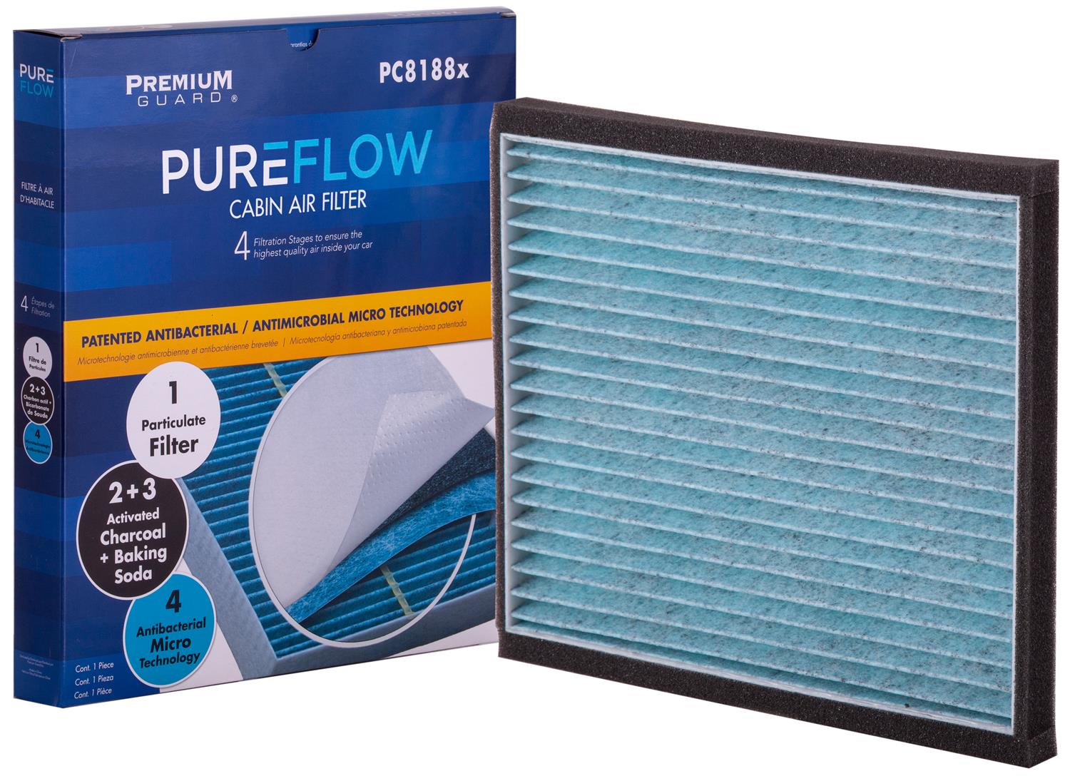 PUREFLOW® 2000 Toyota RAV4 Cabin Air Filter with Antibacterial Technology, PC8188X
