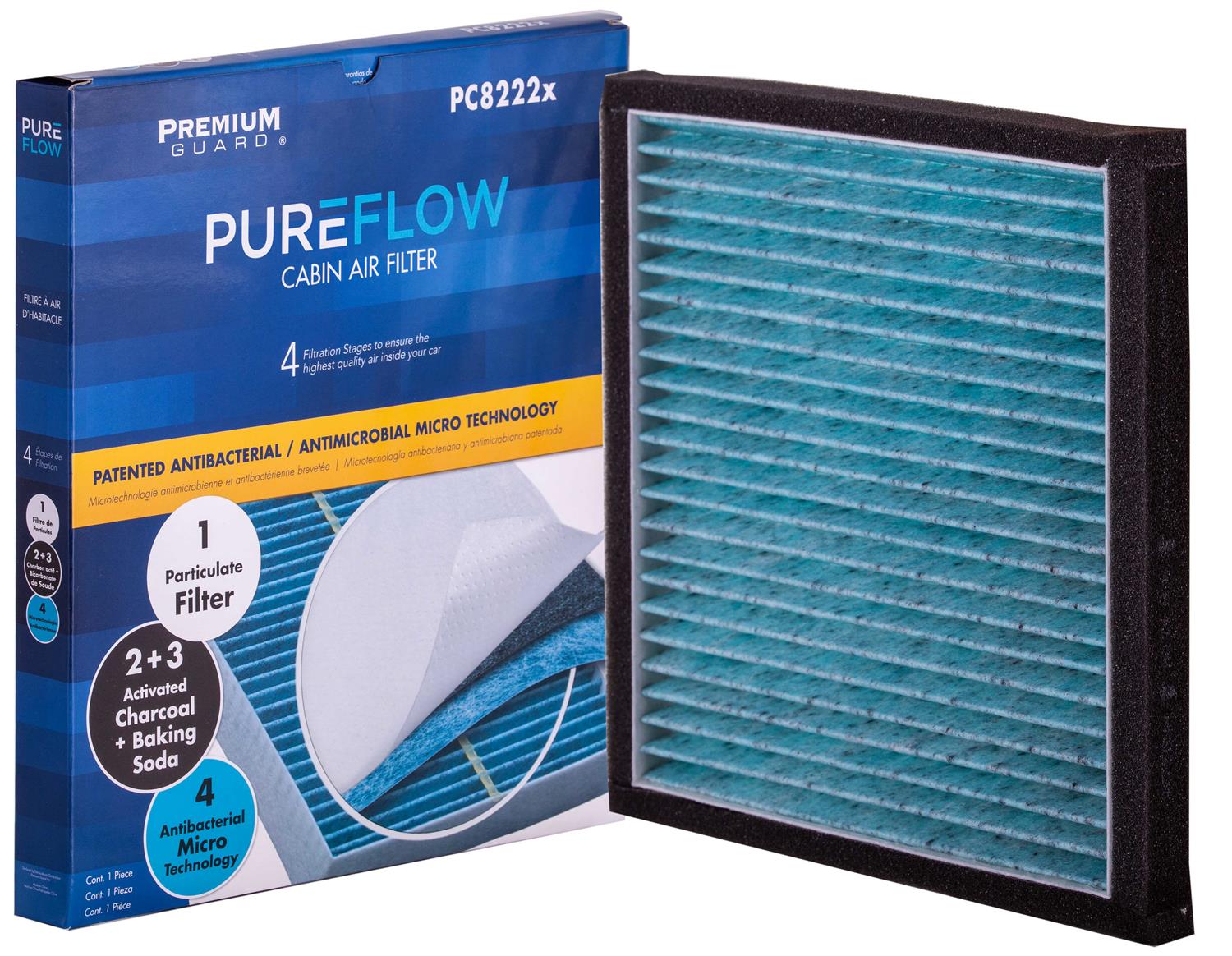 PUREFLOW 2001 Toyota Highlander Cabin Air Filter with Antibacterial Technology, PC8222X