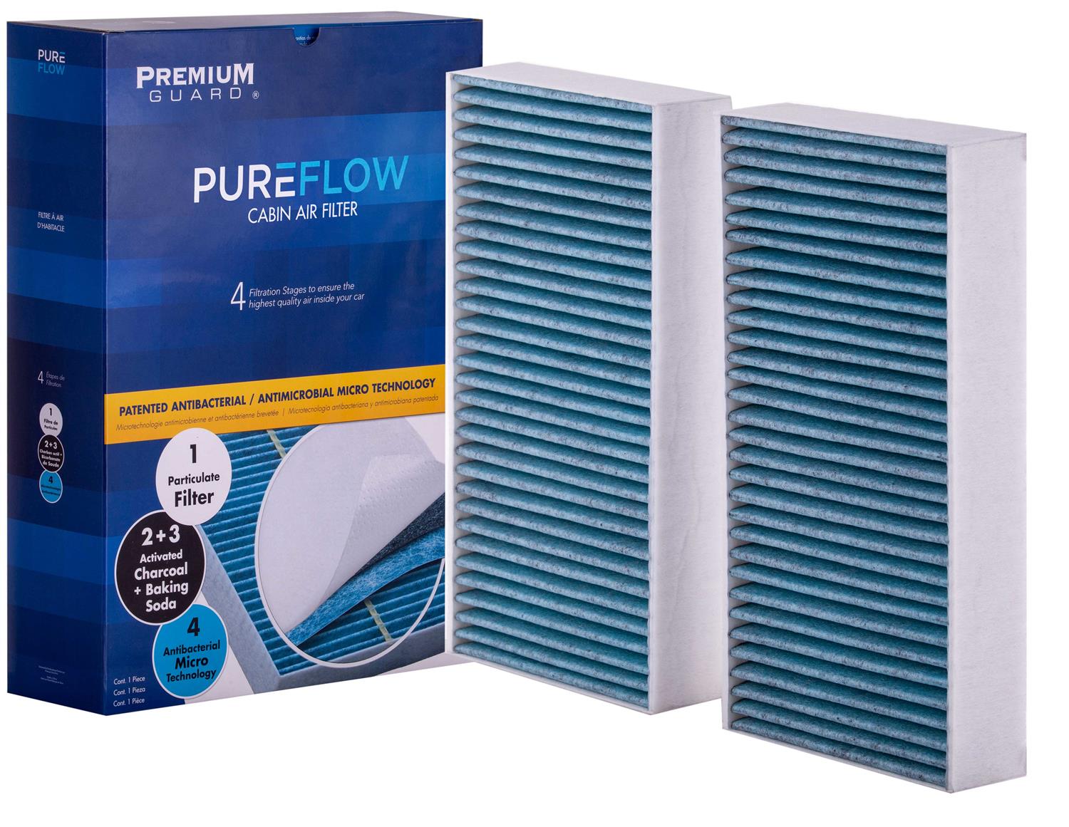PUREFLOW 2009 Mercedes-Benz ML550 Cabin Air Filter with Antibacterial Technology, PC9376X