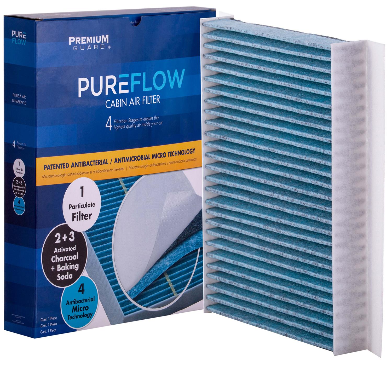 PUREFLOW 2014 Fiat 500L Cabin Air Filter with Antibacterial Technology, PC99158X