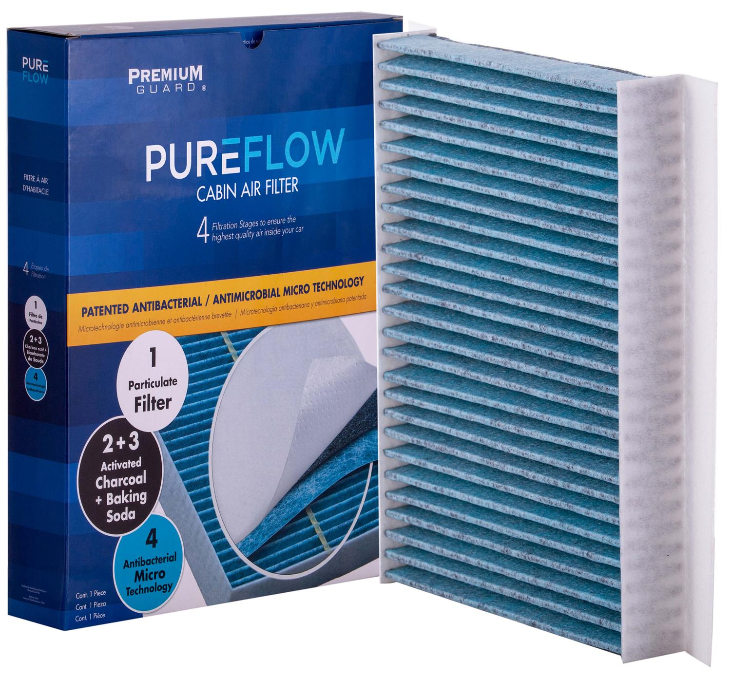 PUREFLOW 2020 Fiat 500L Cabin Air Filter with Antibacterial Technology, PC99158X