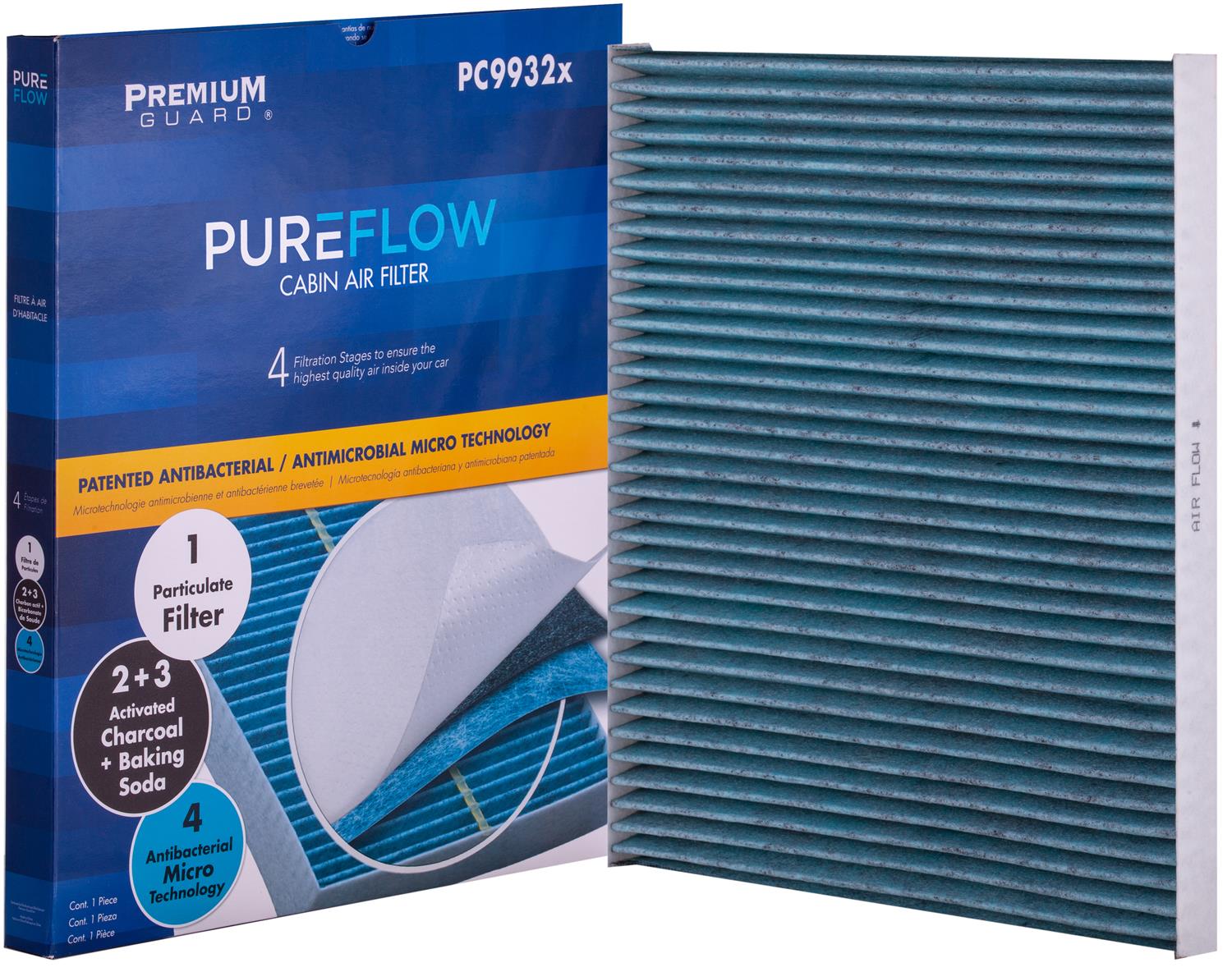 PUREFLOW 2024 Nissan Murano Cabin Air Filter with Antibacterial Technology, PC9932X