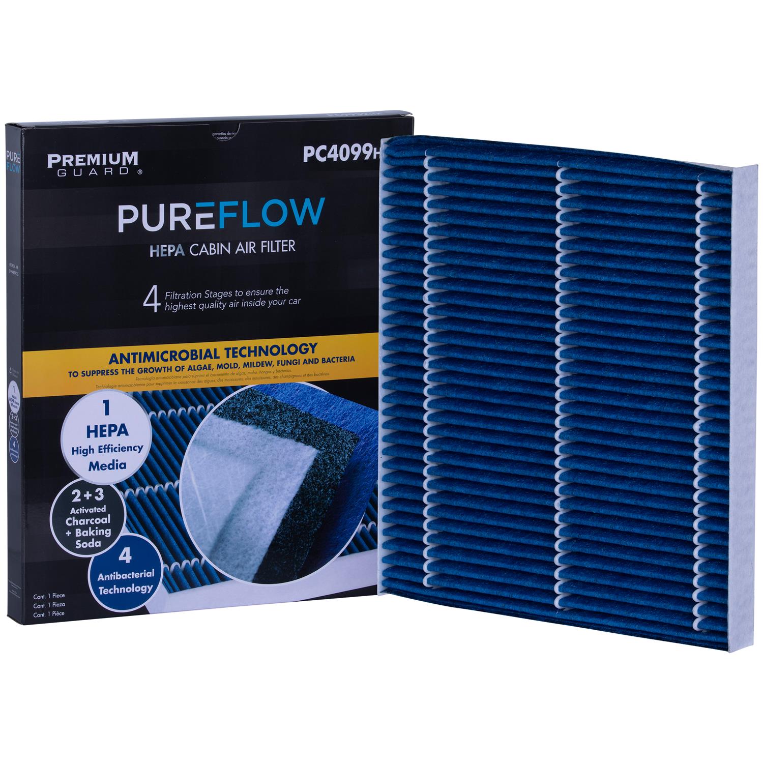 PUREFLOW® 2009 Nissan 370Z Cabin Air Filter with HEPA and Antibacterial Technology, PC4099HX