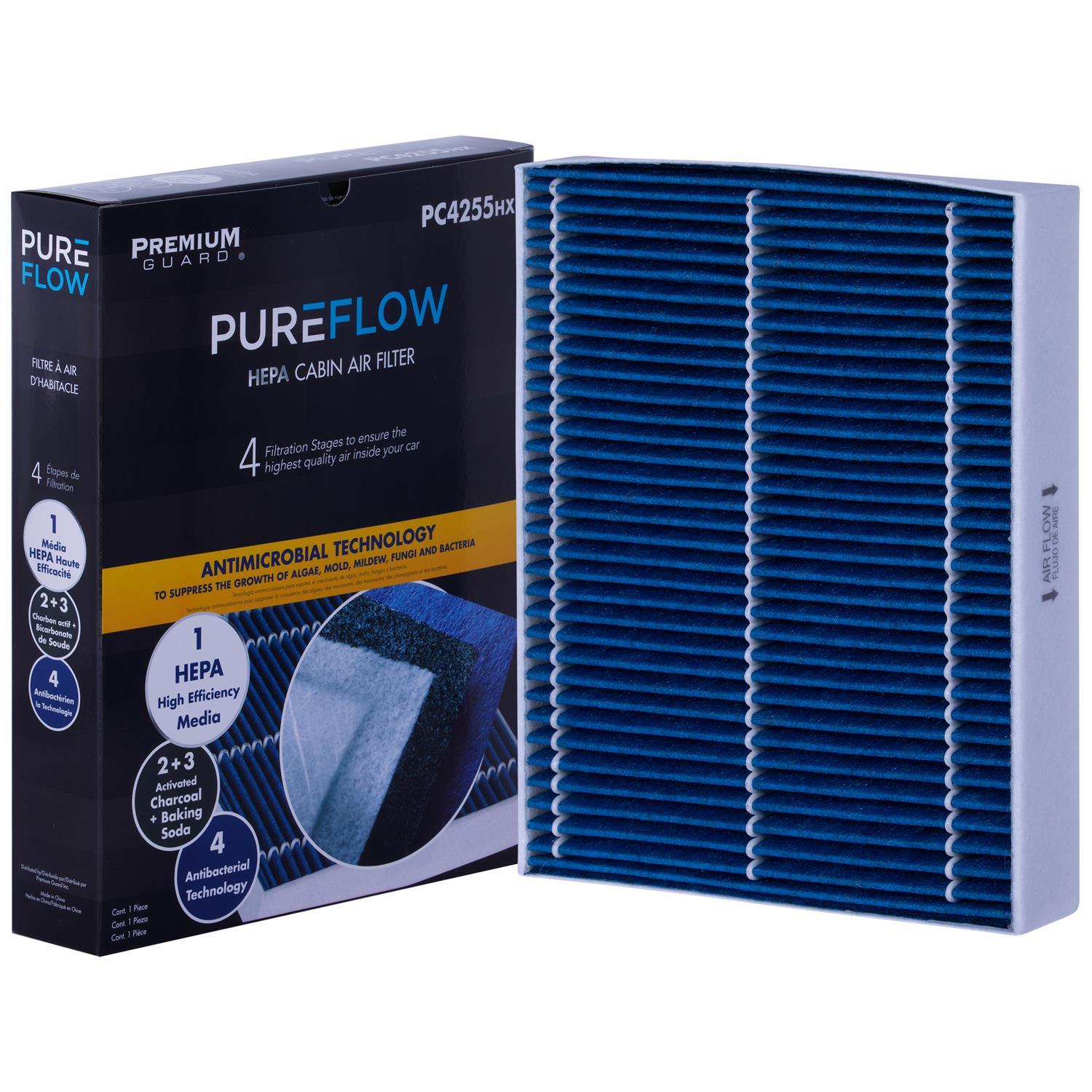 PUREFLOW 2016 BMW 428i Gran Coupe Cabin Air Filter with HEPA and Antibacterial Technology, PC4255HX