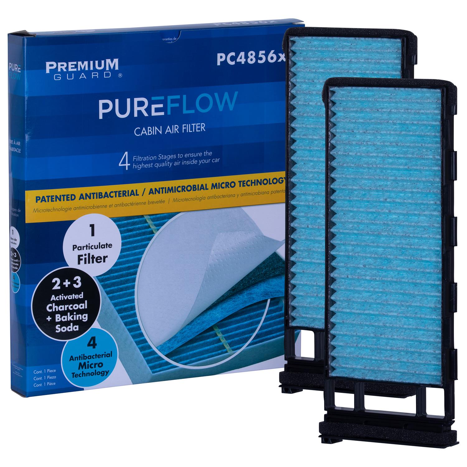 PUREFLOW® 1999 Nissan Frontier Cabin Air Filter with Antibacterial Technology, PC4856X