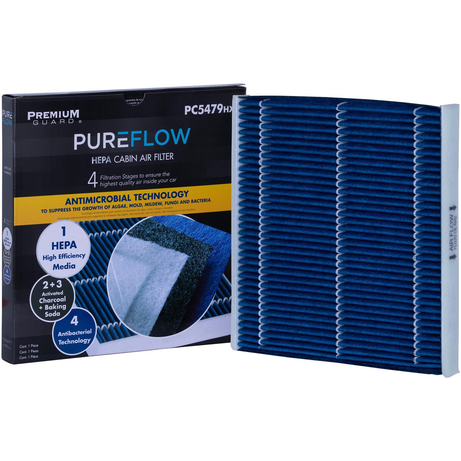 PUREFLOW 2006 Lexus ES330 Cabin Air Filter with HEPA and Antibacterial Technology, PC5479HX