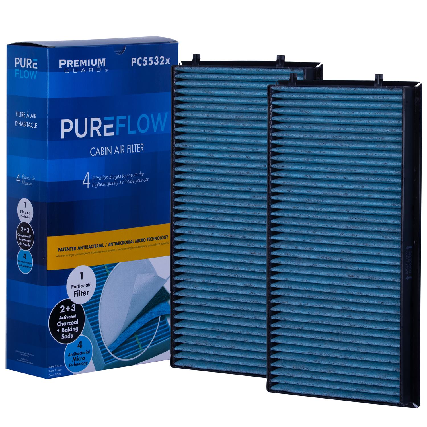 PUREFLOW® PC5532X Cabin Air Filter with Antibacterial Technology