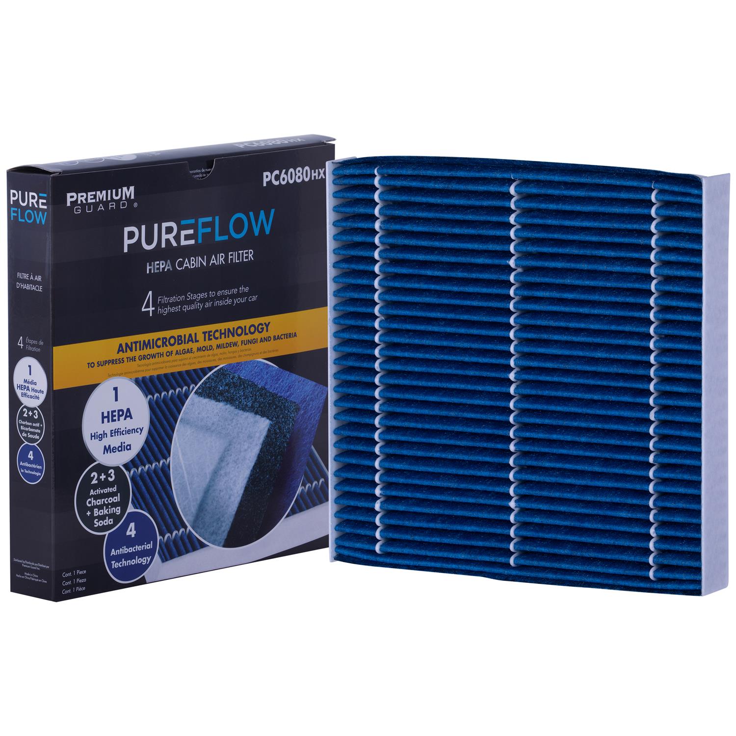 PUREFLOW 2023 Honda Accord Cabin Air Filter with HEPA and Antibacterial Technology, PC6080HX