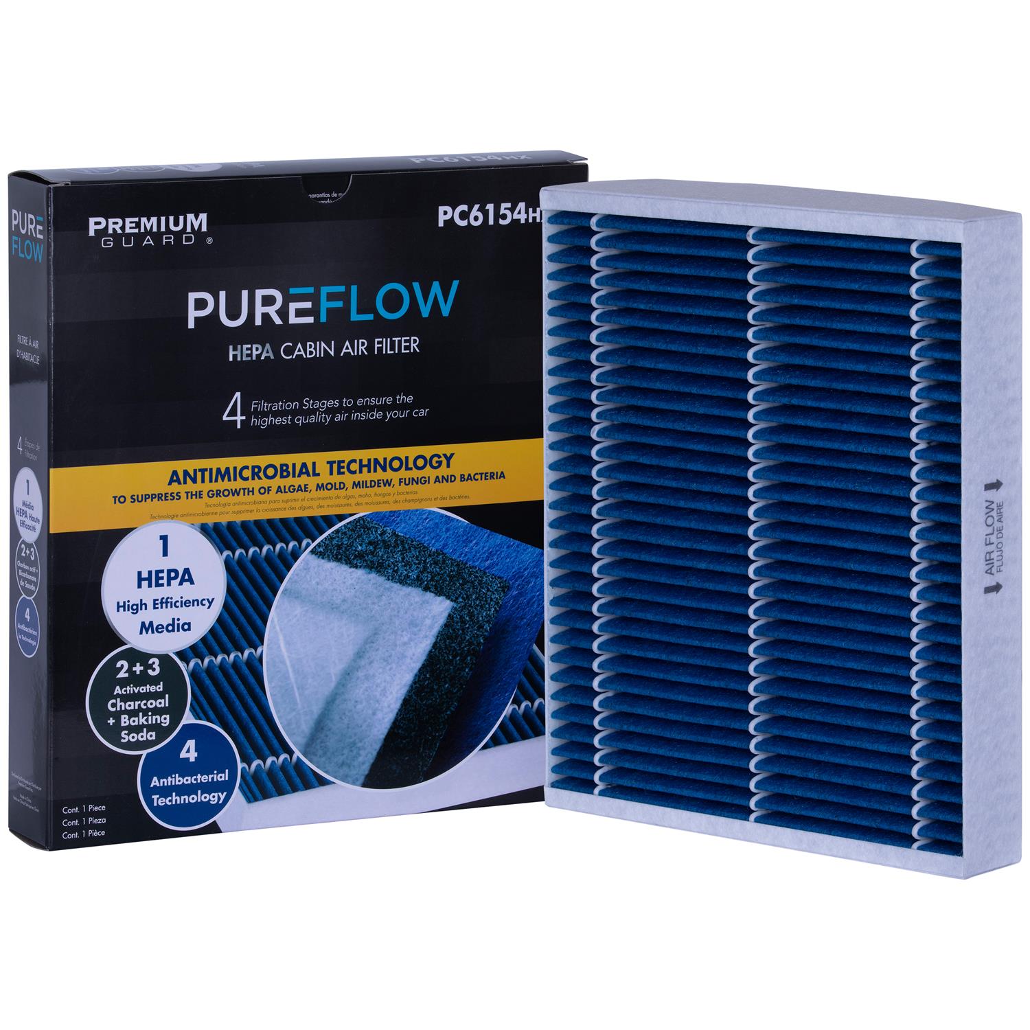 PUREFLOW 2021 Chevrolet Cavalier Cabin Air Filter with HEPA and Antibacterial Technology, PC6154HX