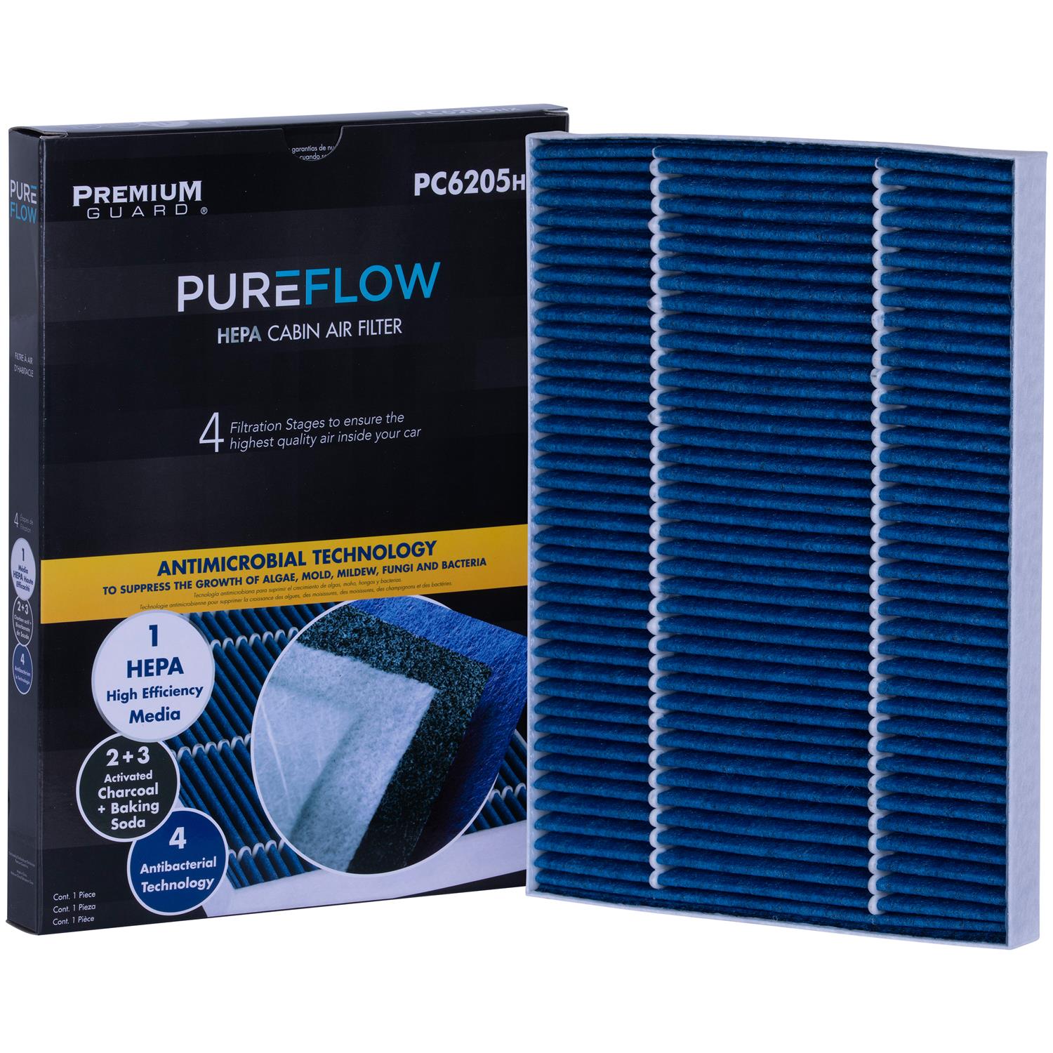 PUREFLOW 2015 Chevrolet Traverse Cabin Air Filter with HEPA and Antibacterial Technology, PC6205HX