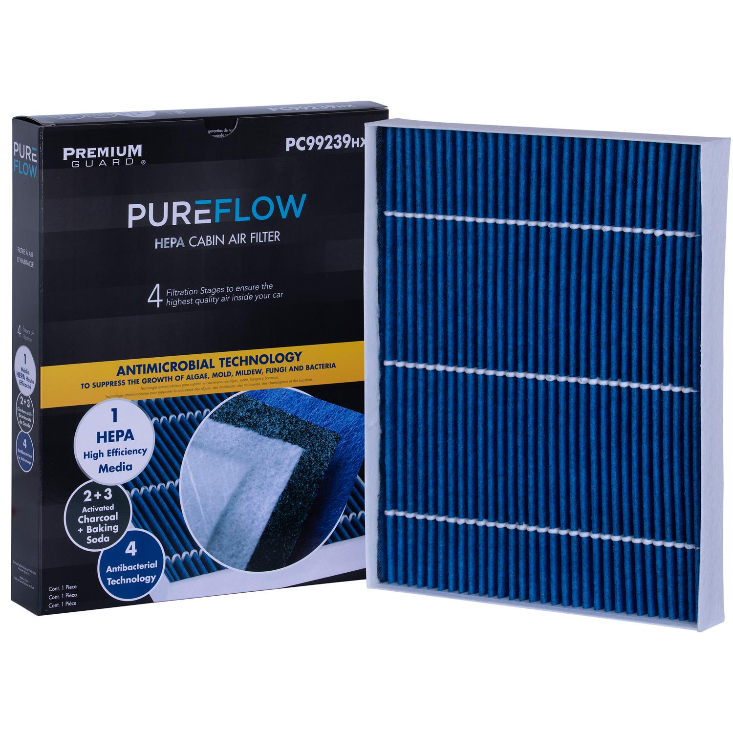 PUREFLOW 2023 Kia Rio Cabin Air Filter with HEPA and Antibacterial Technology, PC99239HX