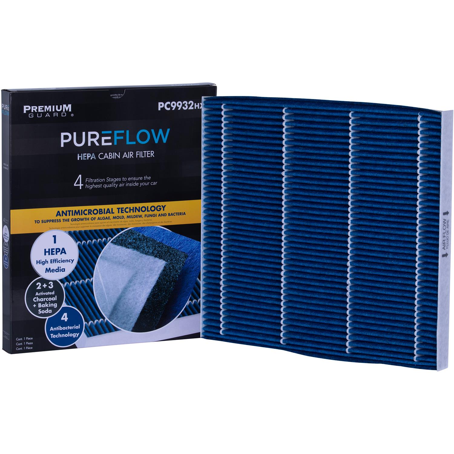 PUREFLOW 2015 Nissan Altima Cabin Air Filter with HEPA and Antibacterial Technology, PC9932HX